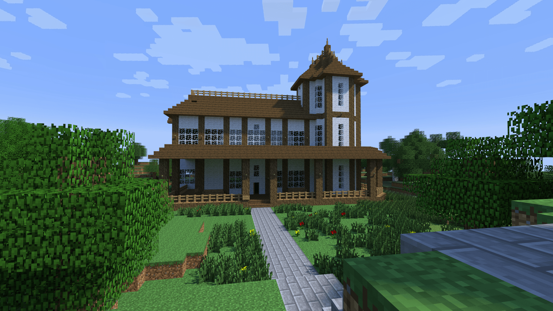 minecraft house Wallpapers