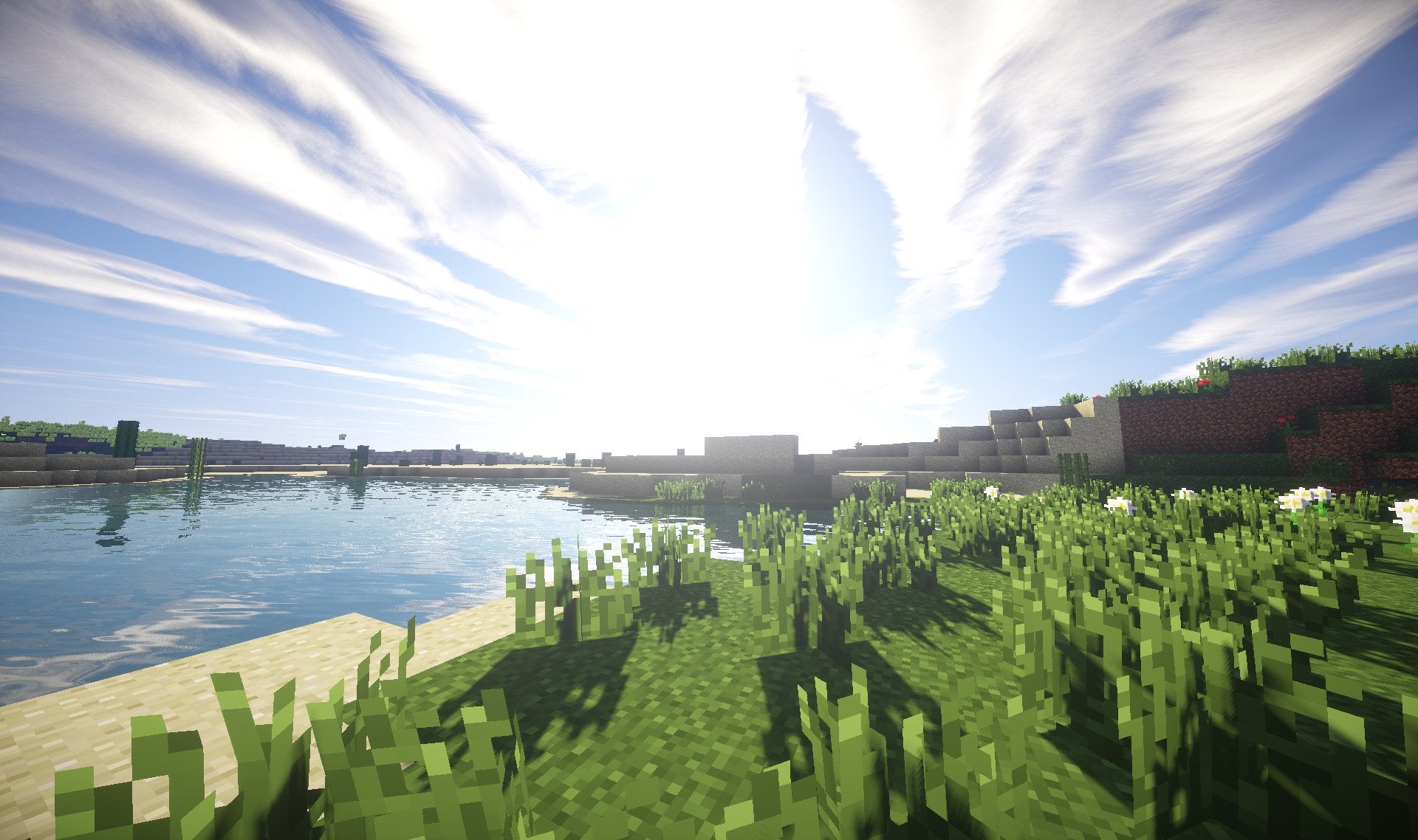 minecraft shaders Wallpapers