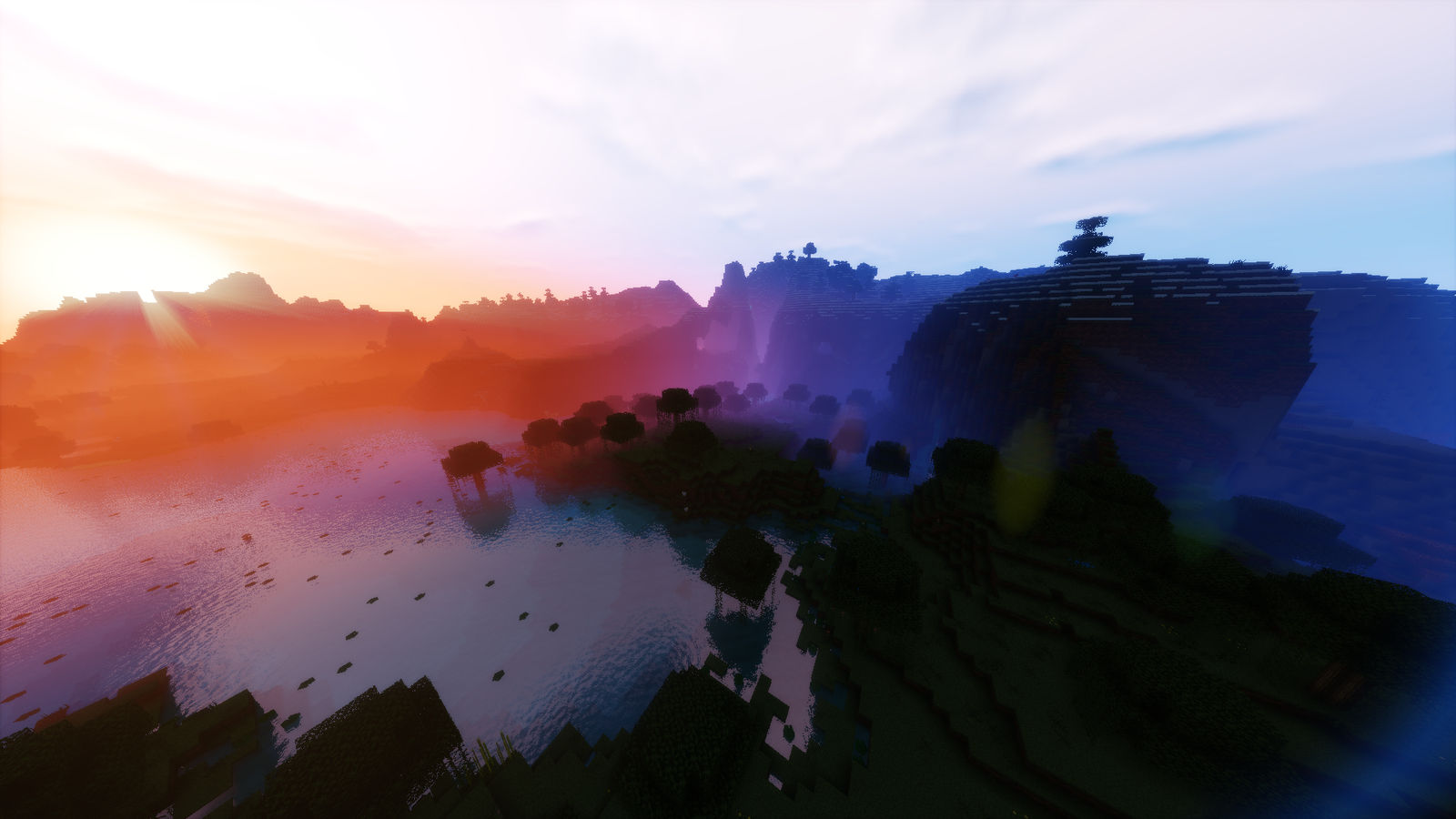 minecraft shaders Wallpapers