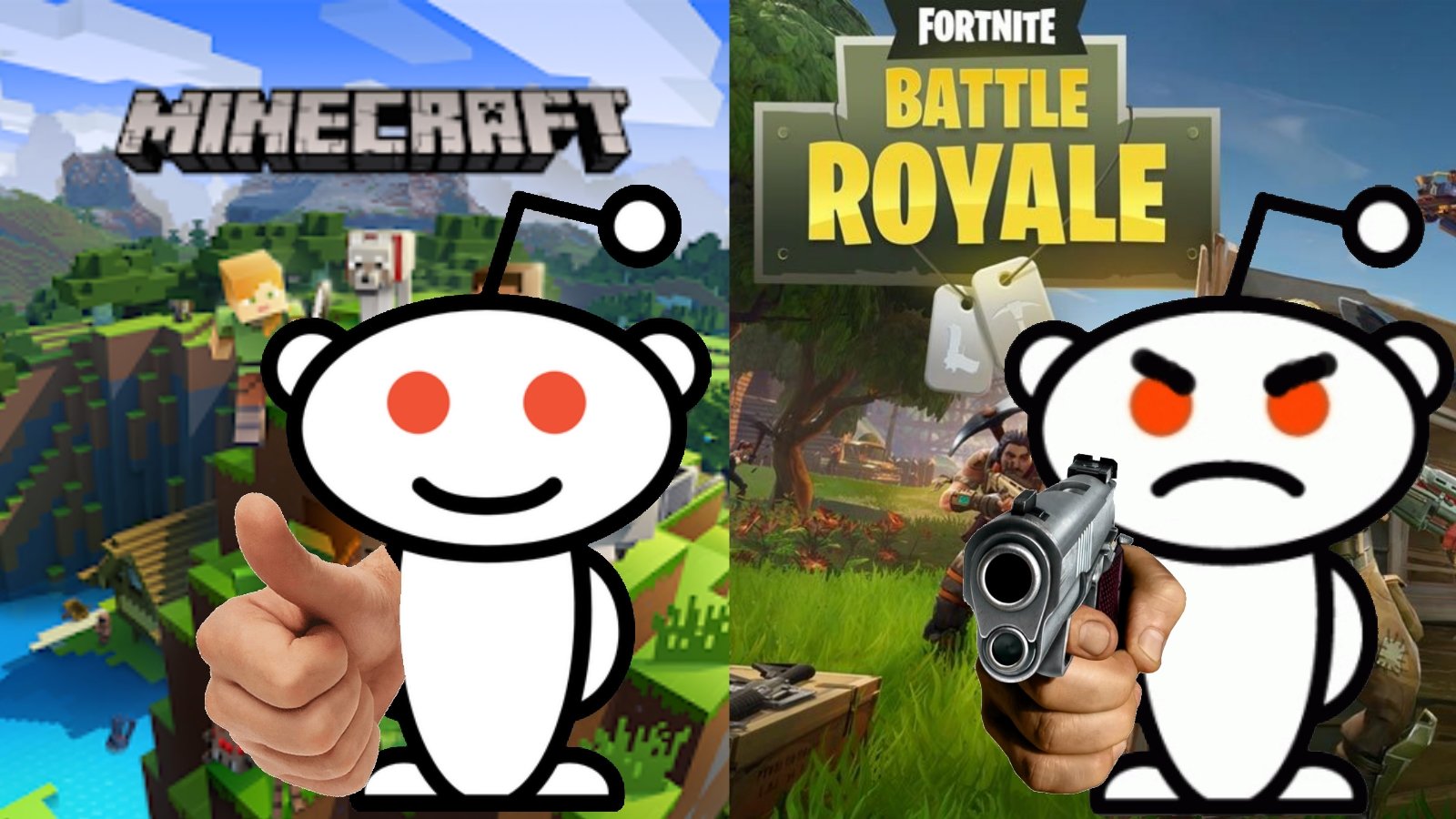 minecraft vs fortnite Wallpapers