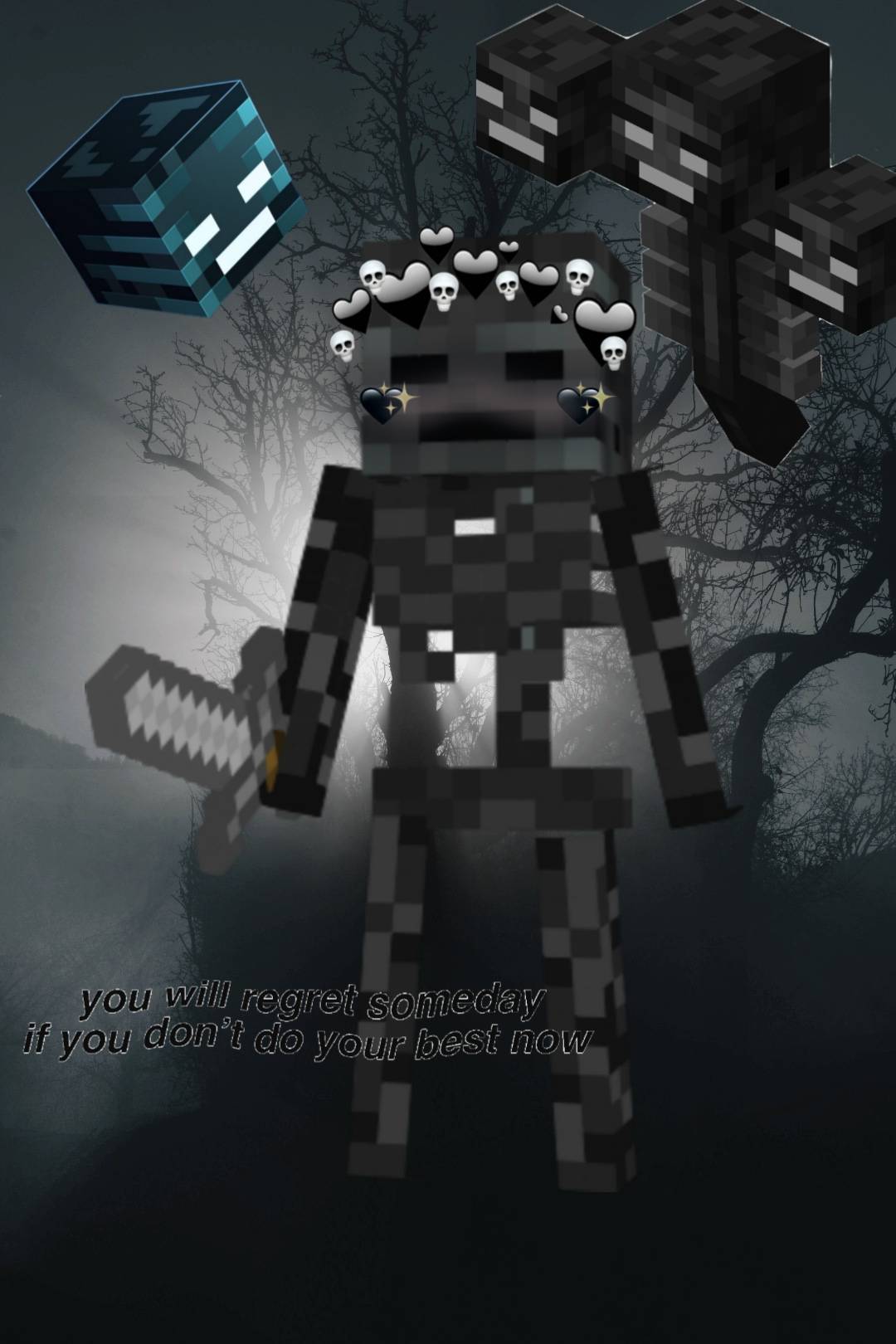 minecraft wither skeletonWallpapers