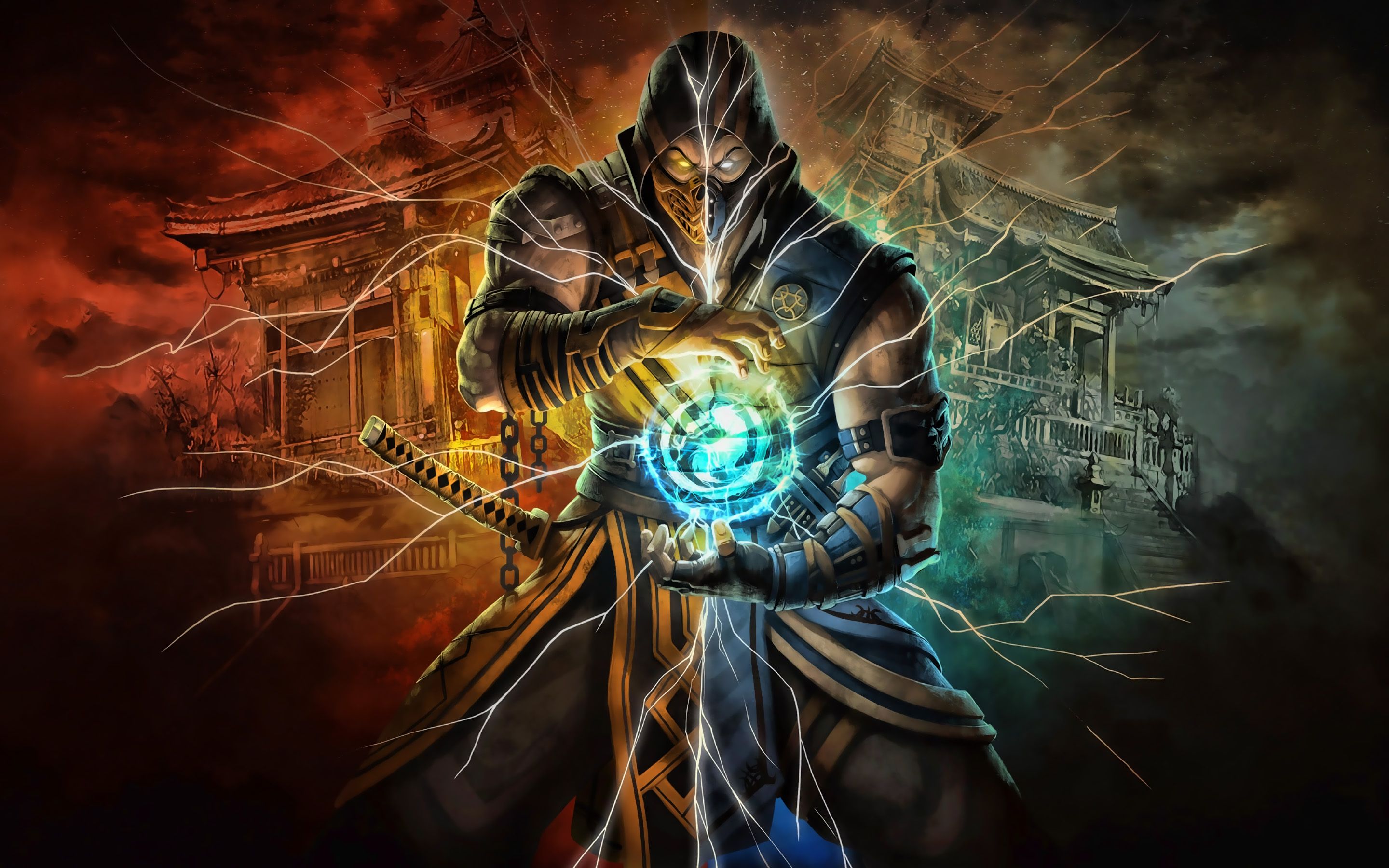 mortal kombat scorpion vs sub zero  Wallpapers