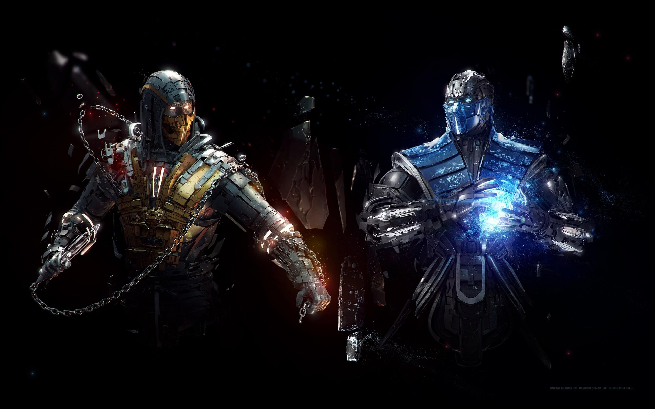 mortal kombat scorpion vs sub zero  Wallpapers