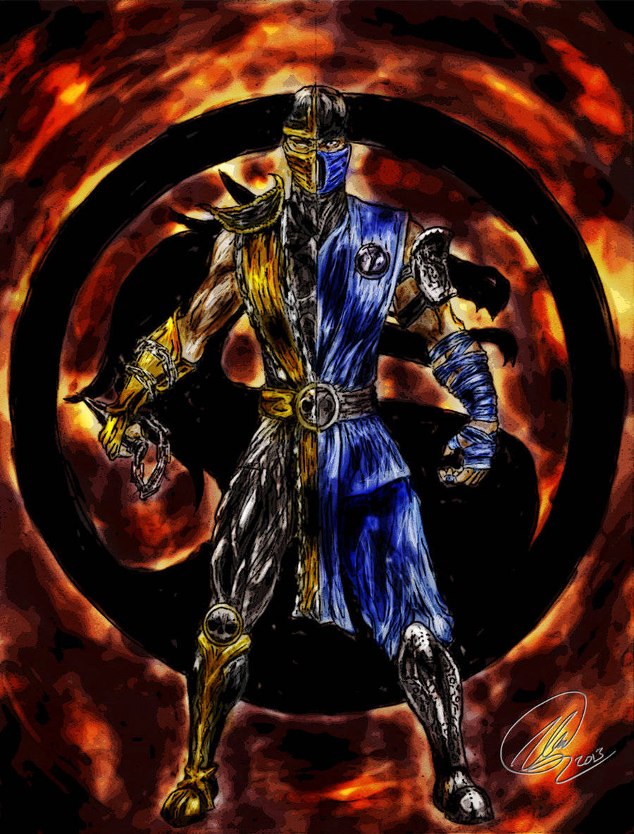 mortal kombat scorpion vs sub zero  Wallpapers