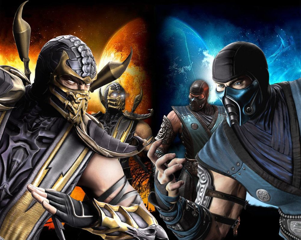 mortal kombat scorpion vs sub zero  Wallpapers