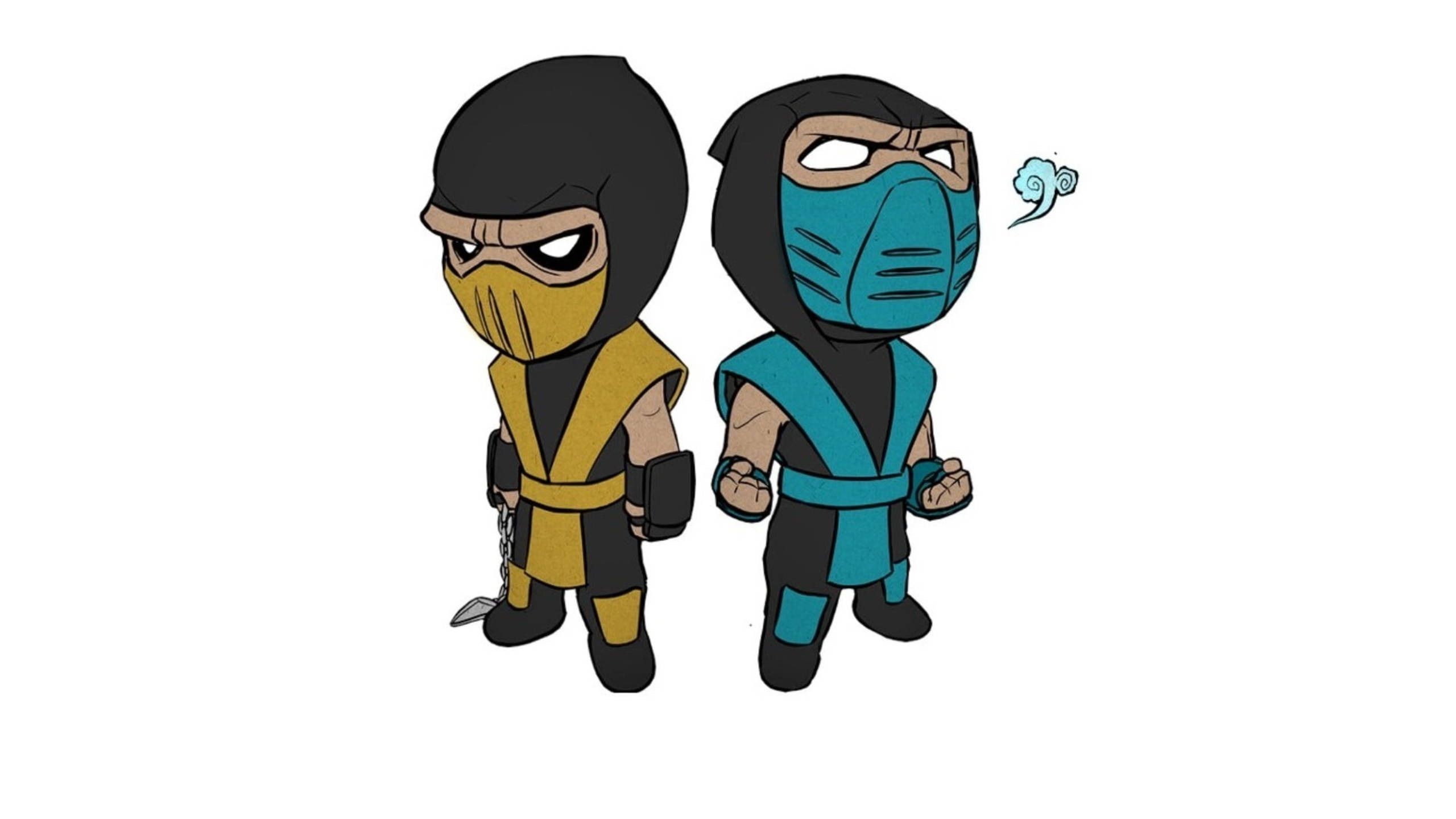 mortal kombat scorpion vs sub zero  Wallpapers