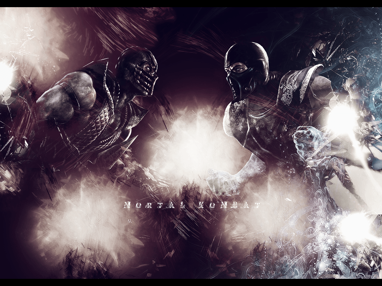 mortal kombat scorpion vs sub zero  Wallpapers