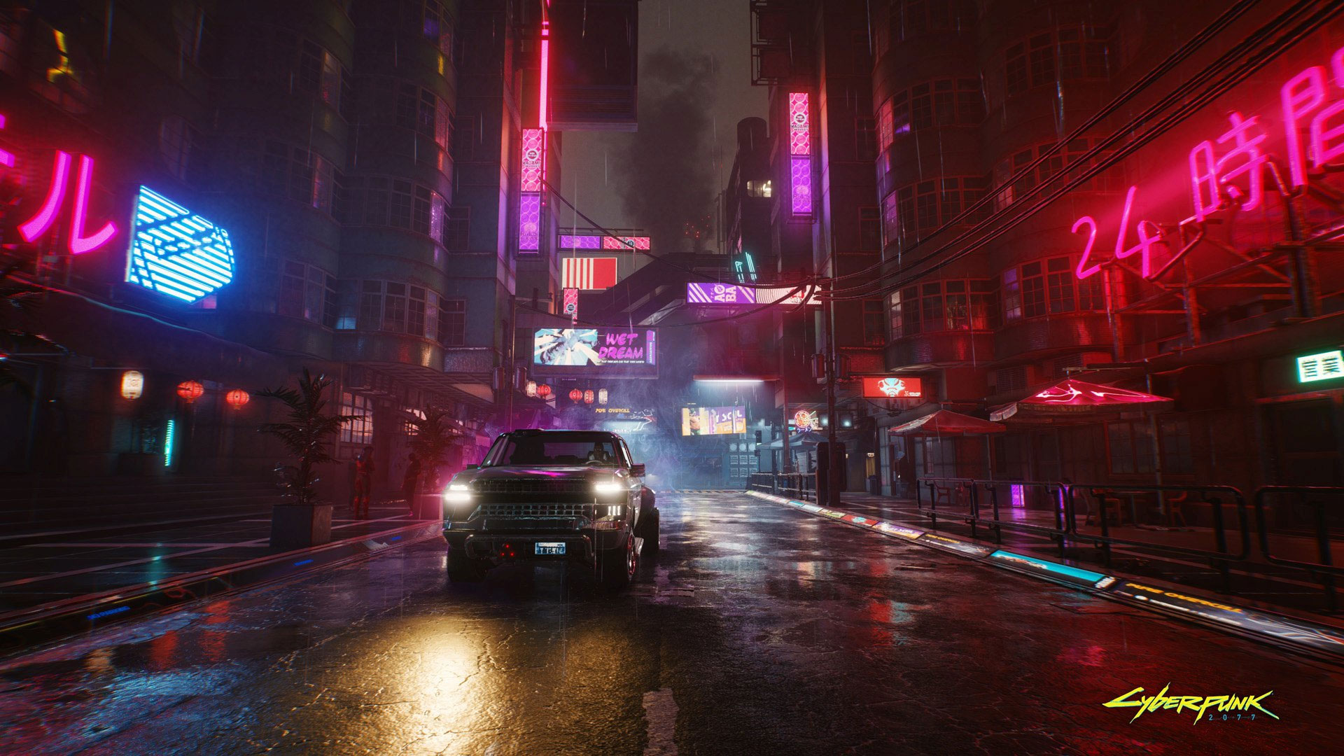 Neon Welcome To Night City Cyberpunk 2077 Wallpapers