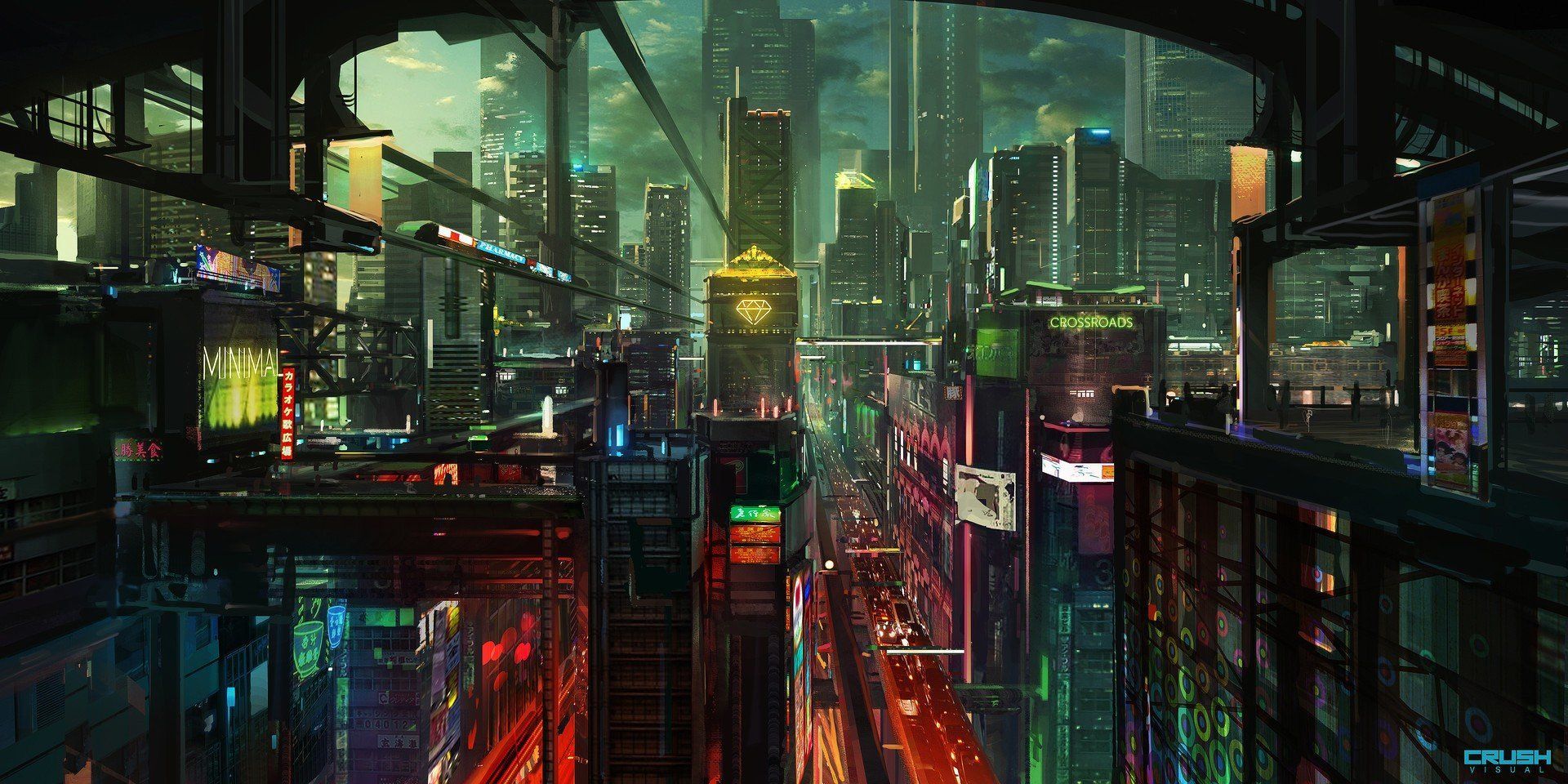 Neon Welcome To Night City Cyberpunk 2077 Wallpapers