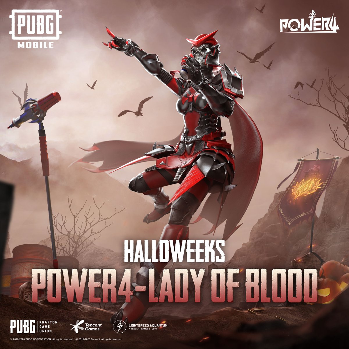 Power For Lady Of The Blood PUBG Wallpapers