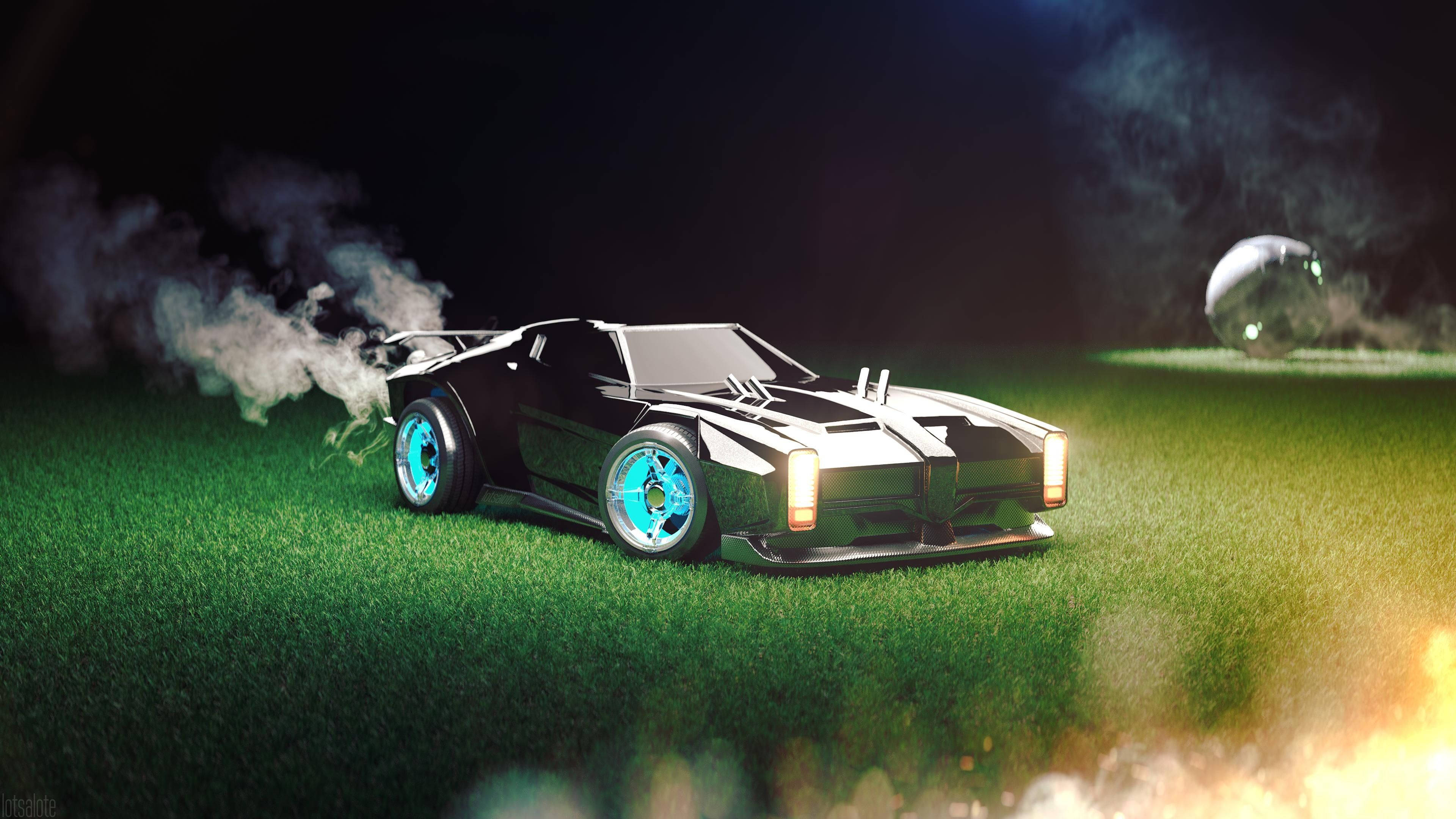 Rocket League Green Car Wallpapers