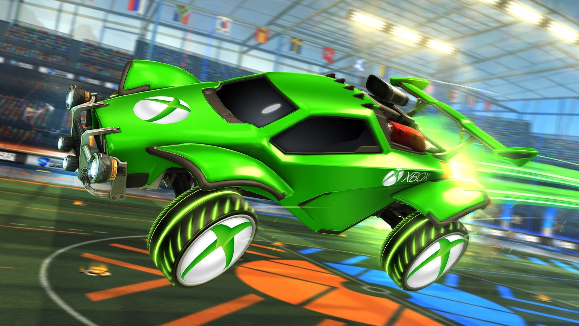 Rocket League Green Car Wallpapers