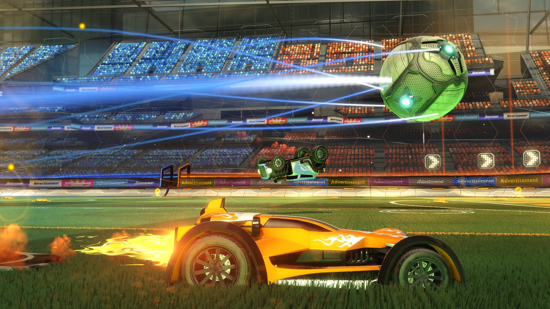 Rocket League Green Car Wallpapers