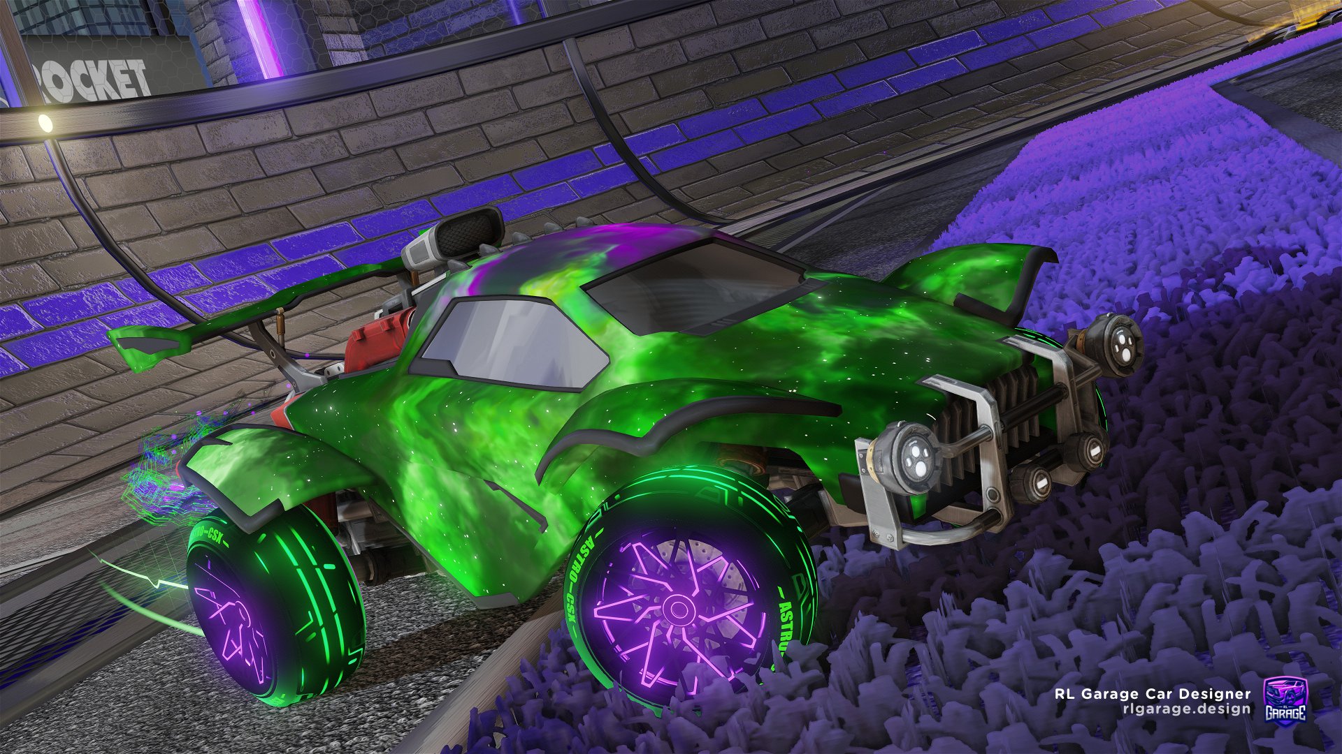 Rocket League Green Car Wallpapers