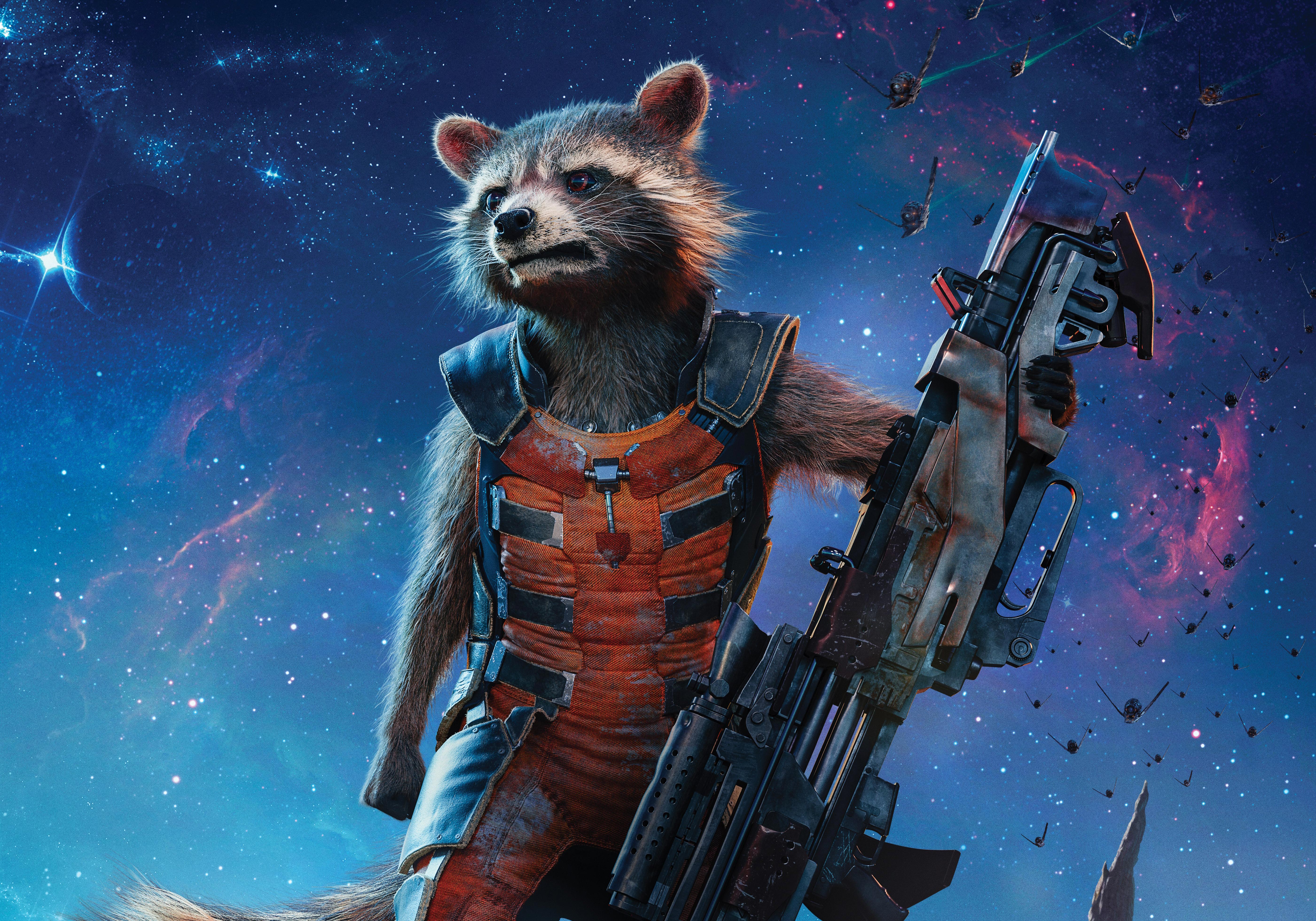 Rocket Raccoon Guardians Of The Galaxy Gaming Wallpapers