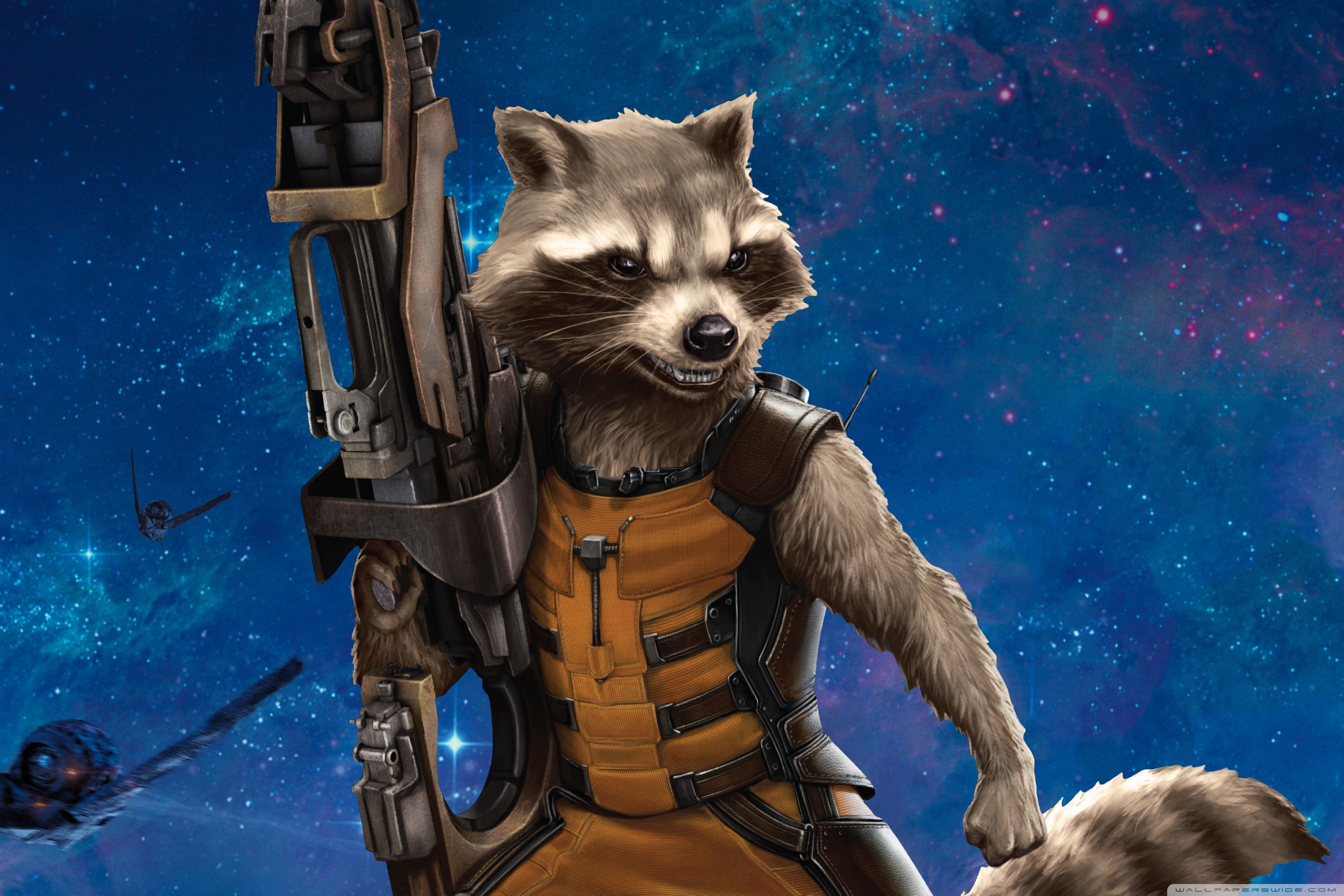 Rocket Raccoon Guardians Of The Galaxy Gaming Wallpapers