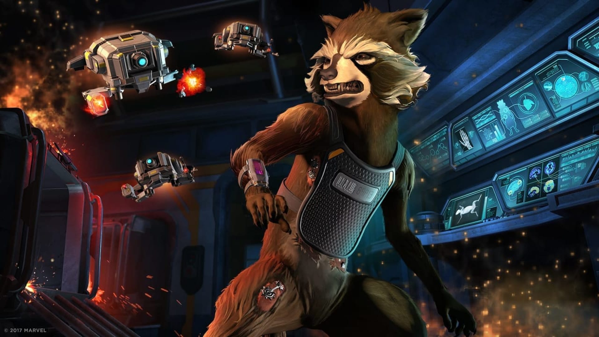 Rocket Raccoon Guardians Of The Galaxy Gaming Wallpapers