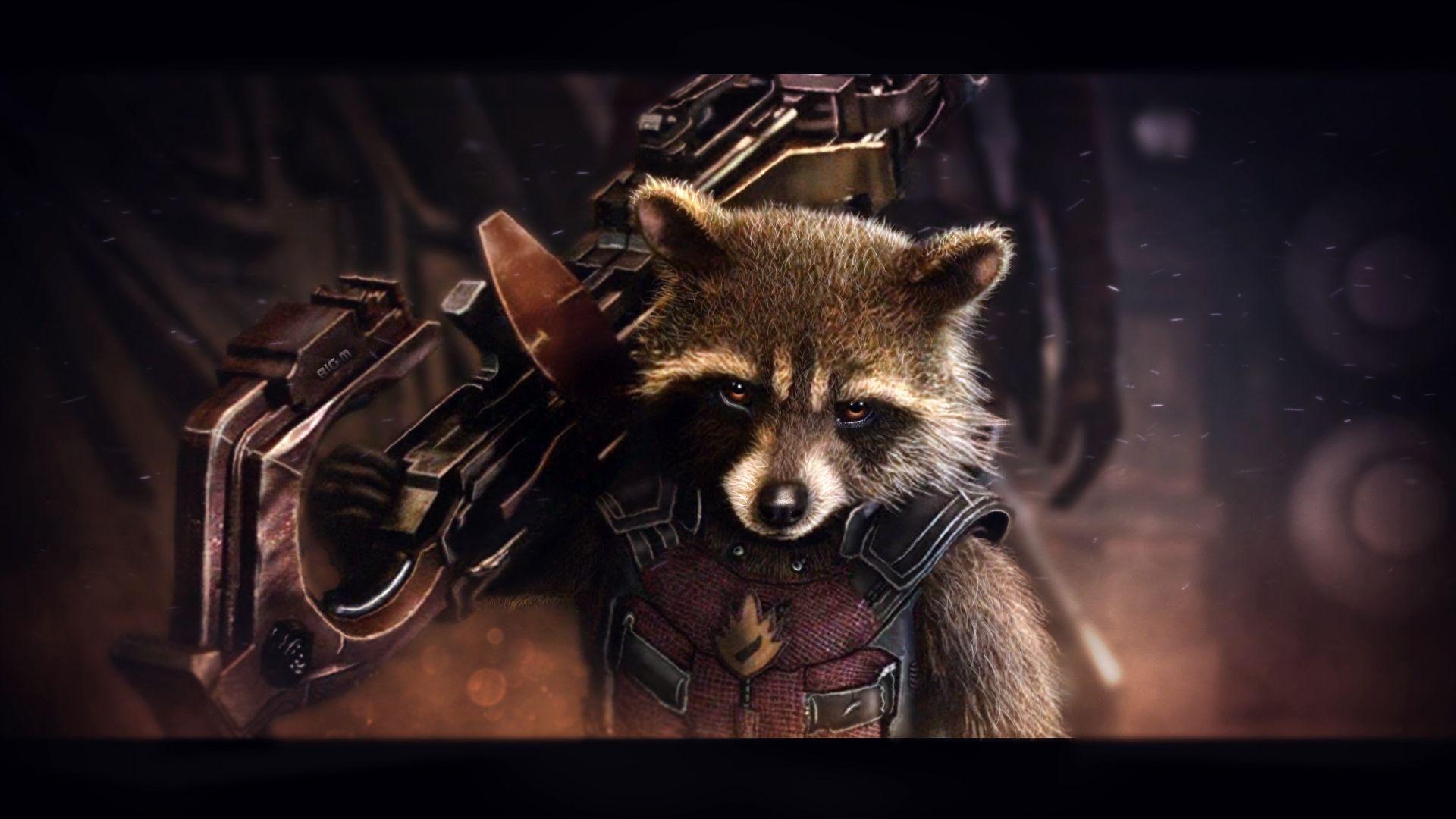 Rocket Raccoon Guardians Of The Galaxy Gaming Wallpapers