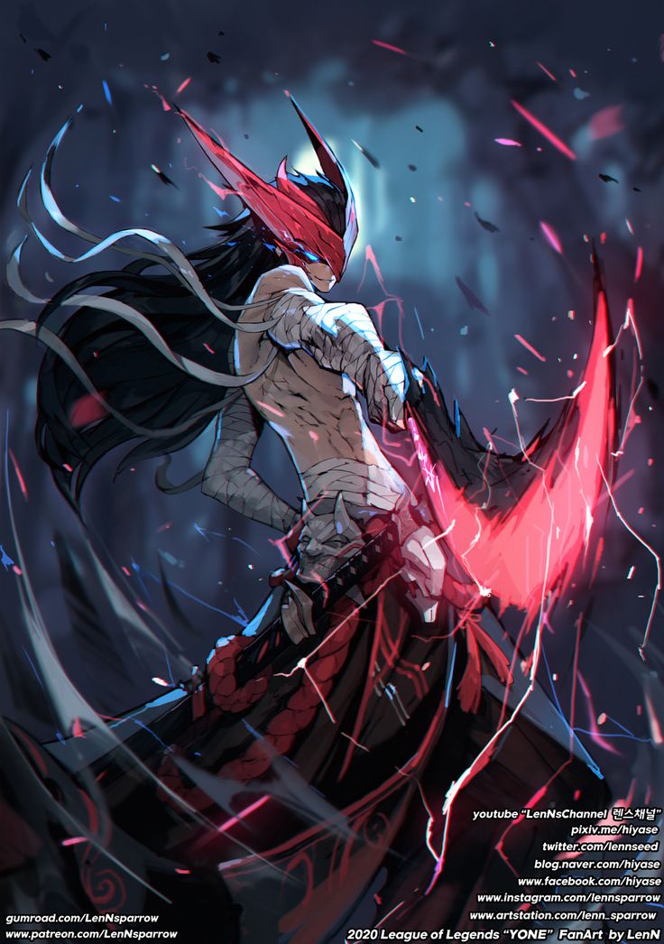 Samurai Yone League Of Legends 8K Wallpapers