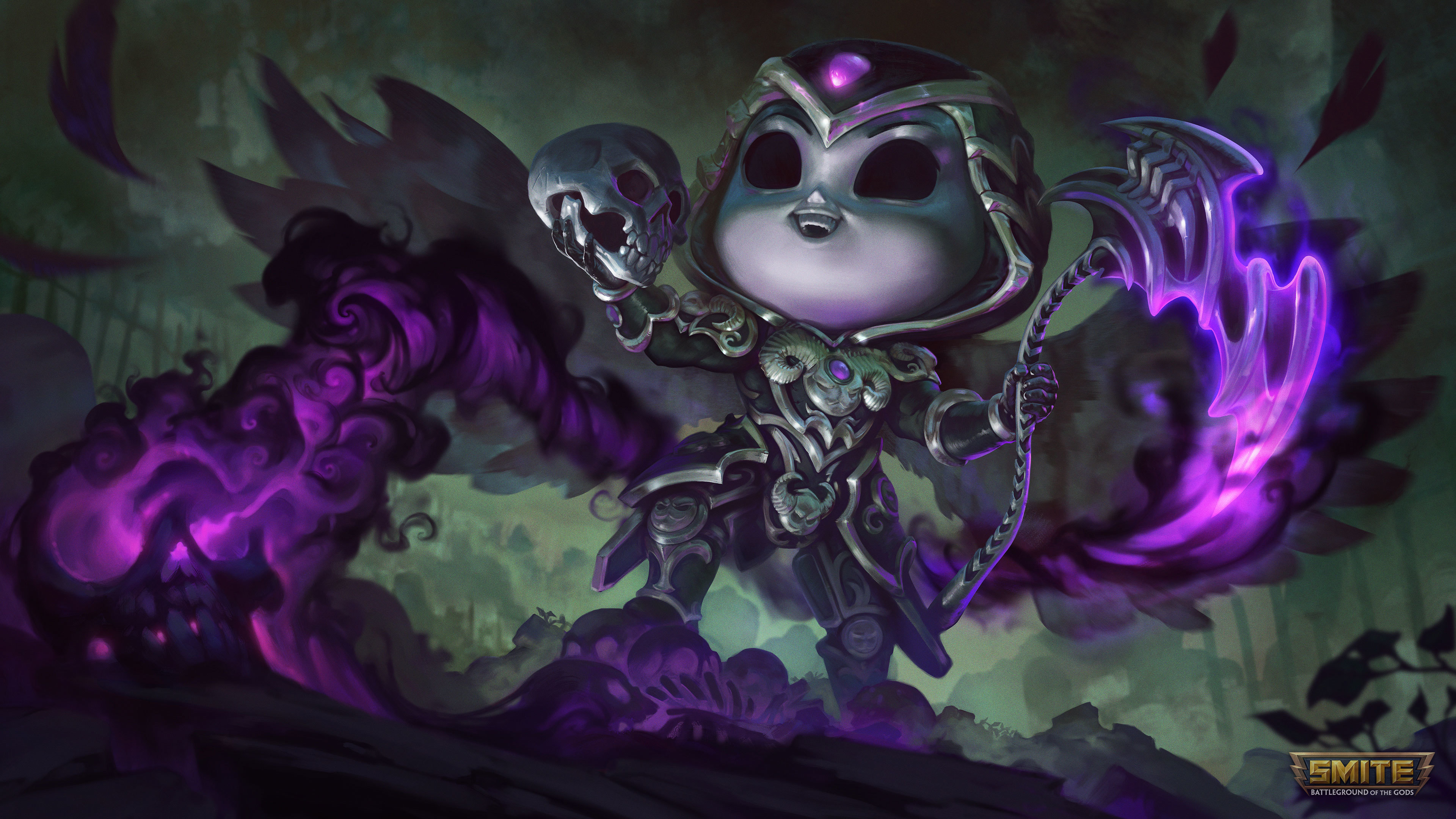 Screamy Chibi Izanami HD Smite Wallpapers