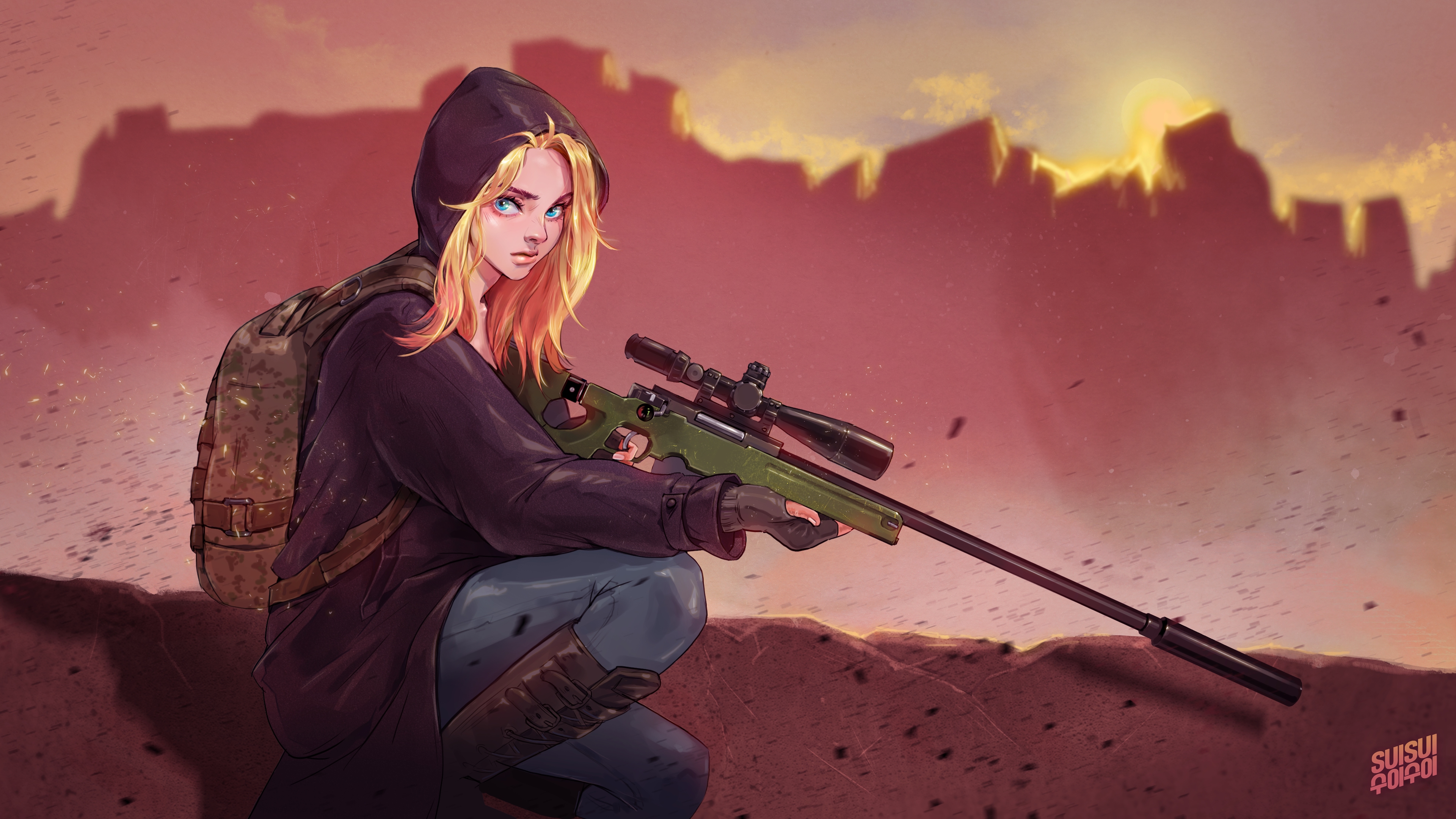 Sniper Girl Playerunknowns Battlegrounds Wallpapers