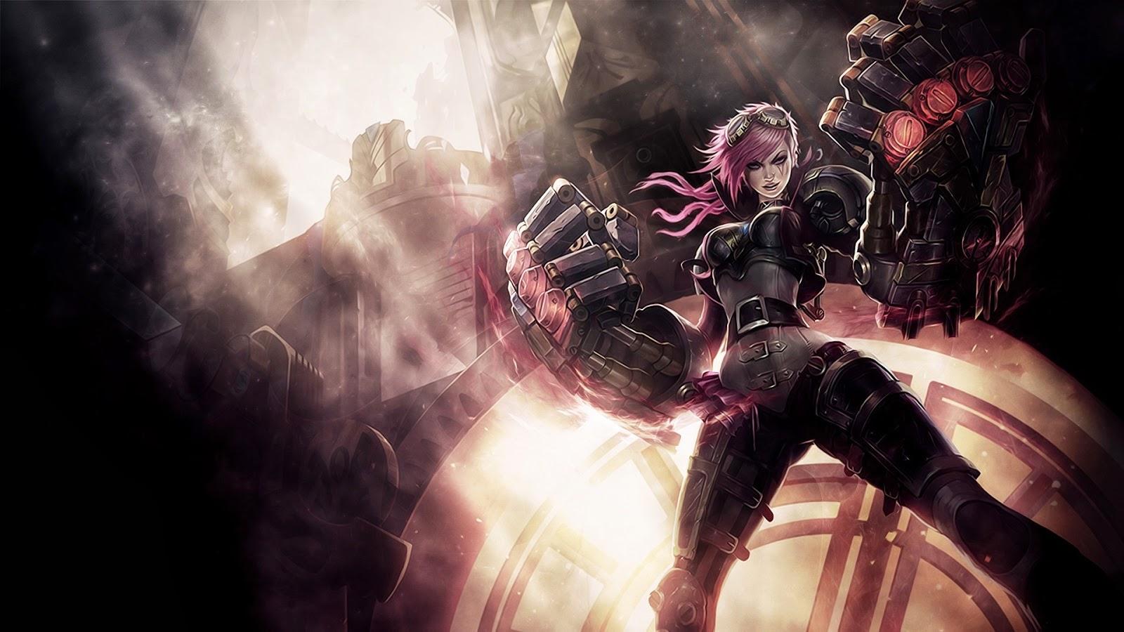 VI League Of Legends Digital Wallpapers