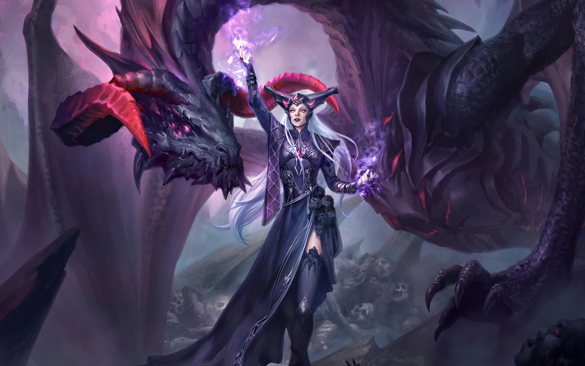 Void Sorceress Yemoja Smite Gaming Wallpapers