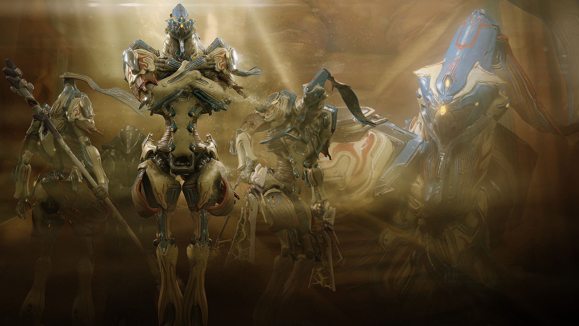 Warframe Gold Armour Wallpapers