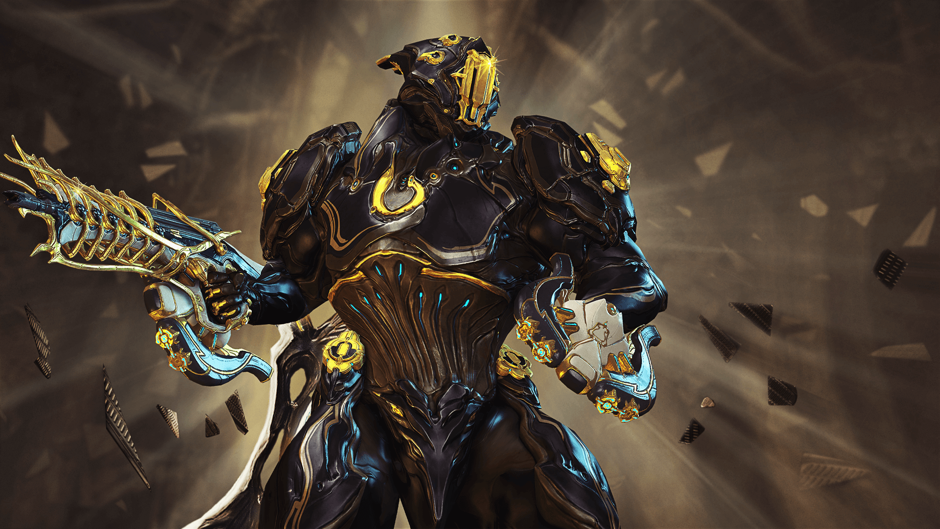 Warframe Gold Armour Wallpapers