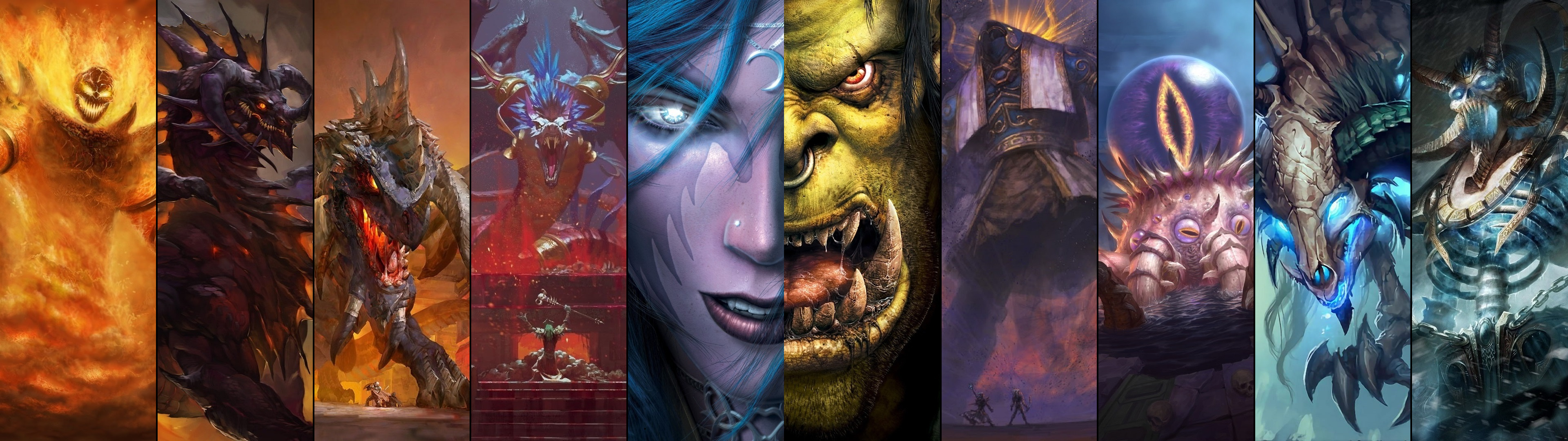 world of warcraft dual monitor Wallpapers
