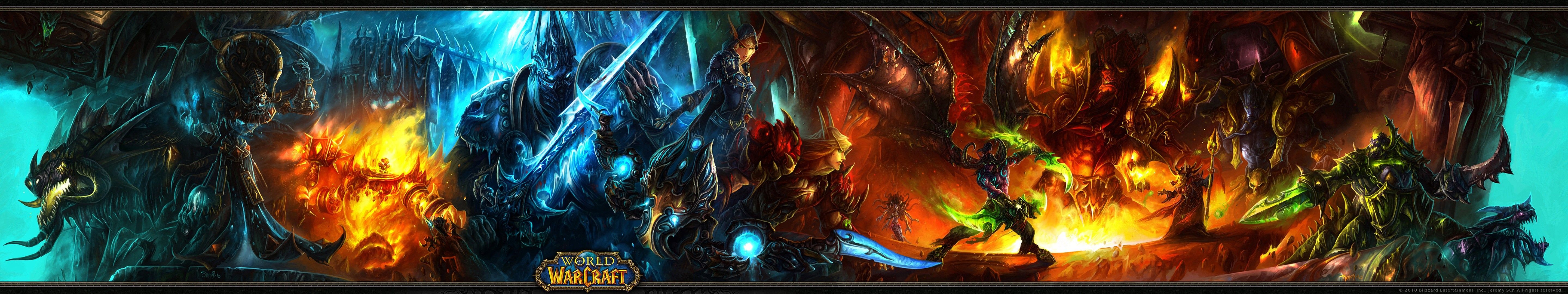 world of warcraft dual monitor Wallpapers