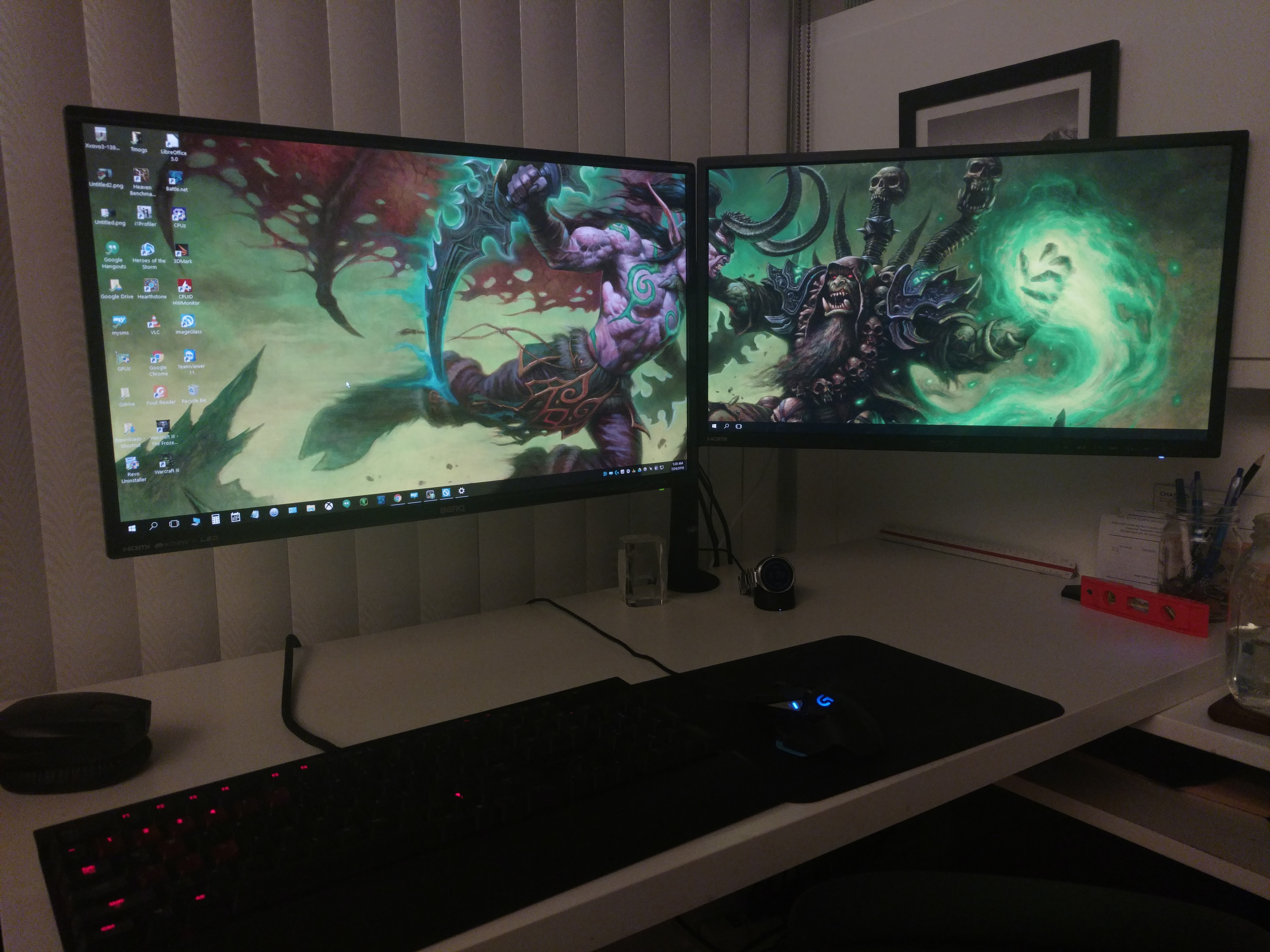 world of warcraft dual monitor Wallpapers