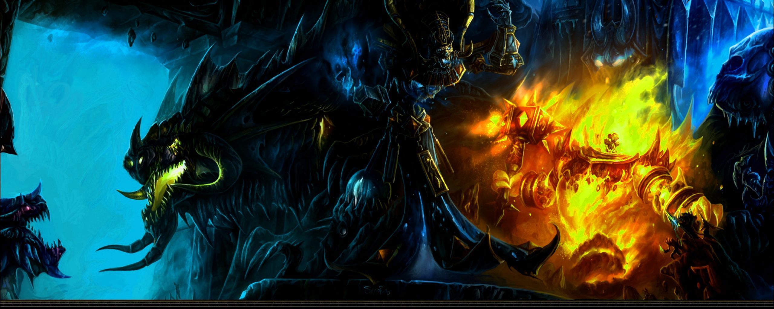 world of warcraft dual screen Wallpapers