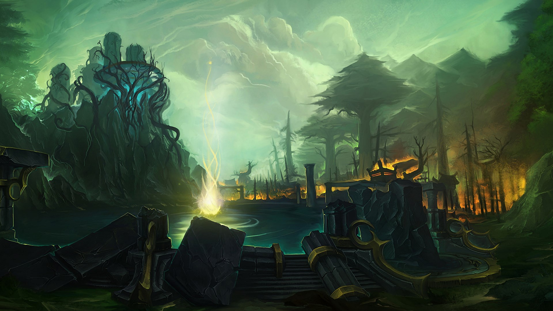 world of warcraft landscape Wallpapers