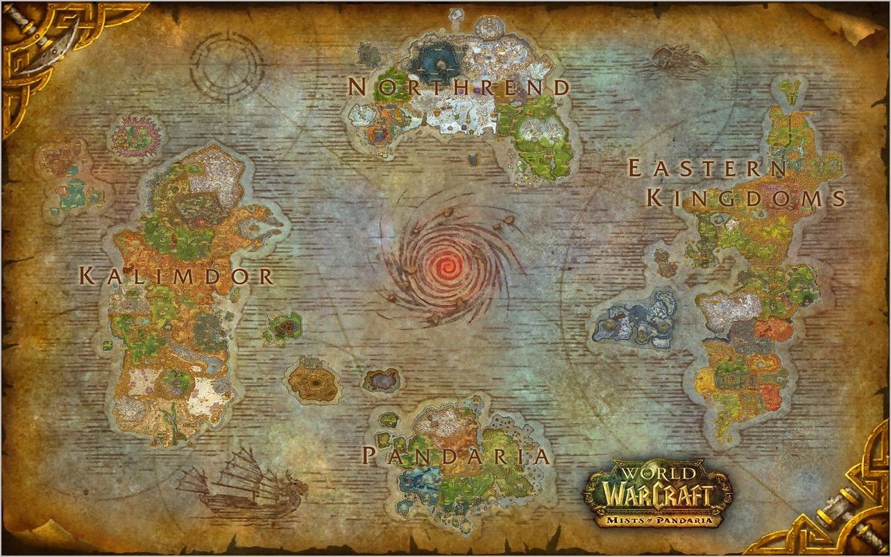 world of warcraft map Wallpapers