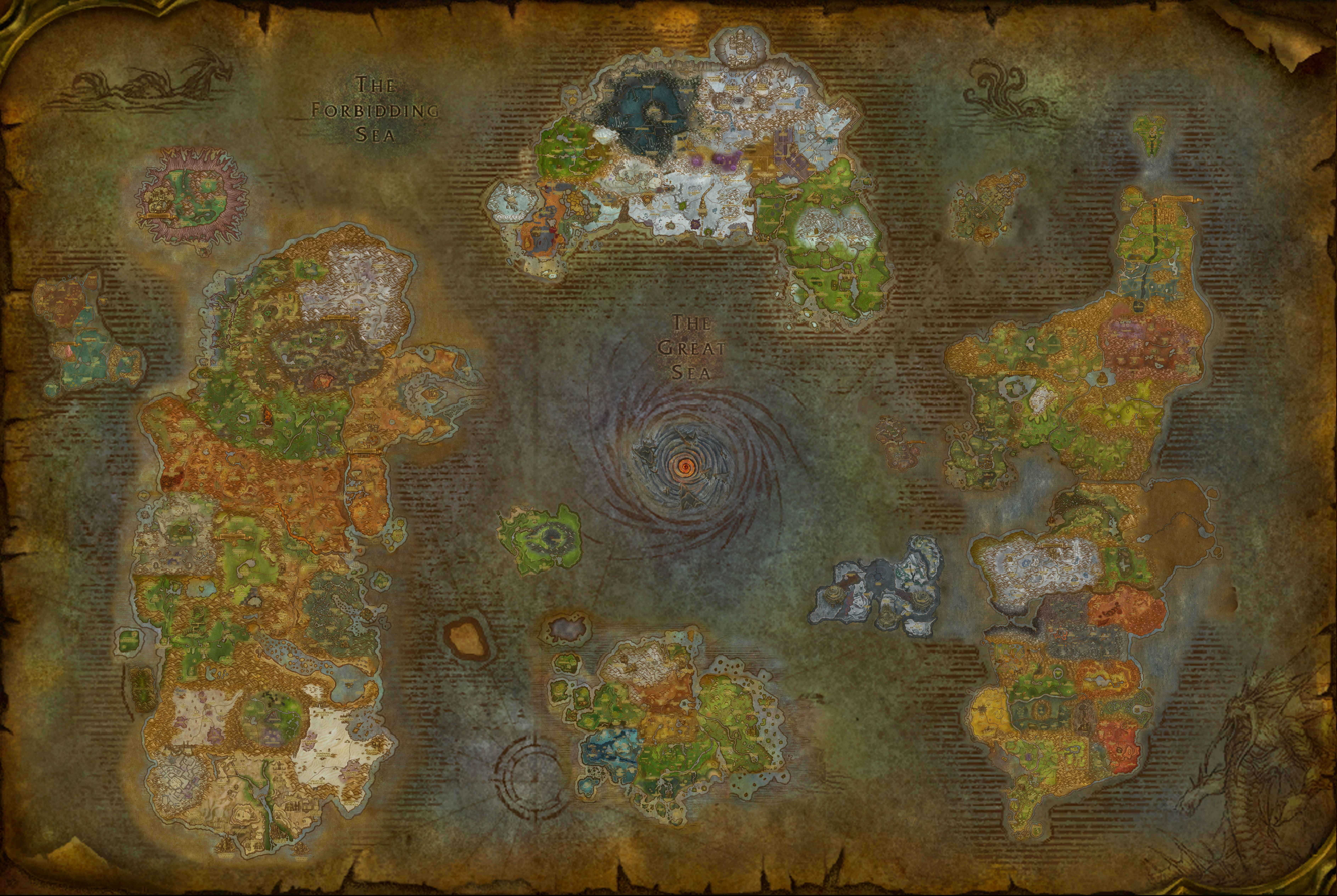 world of warcraft map Wallpapers