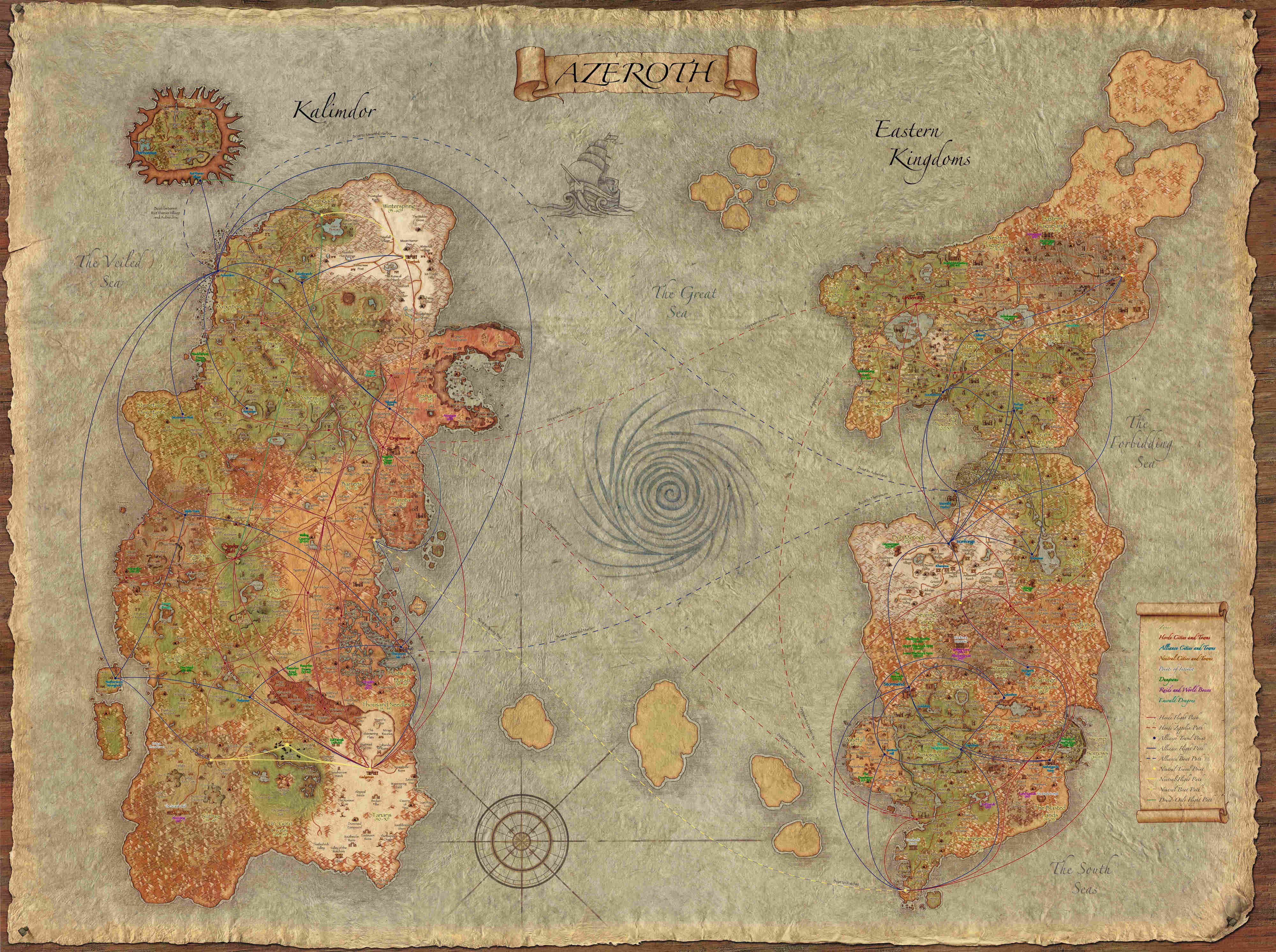 world of warcraft map Wallpapers