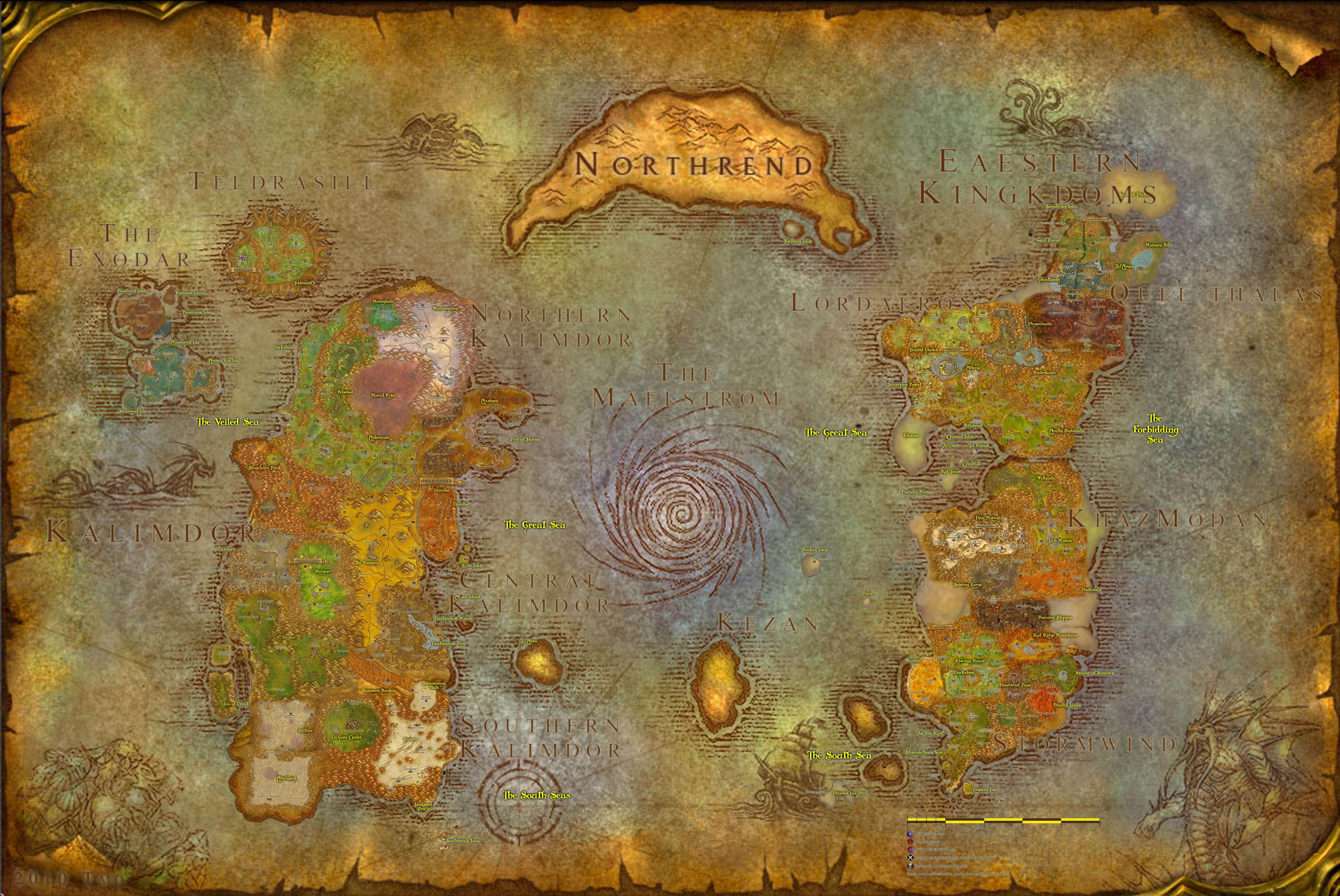 world of warcraft map Wallpapers