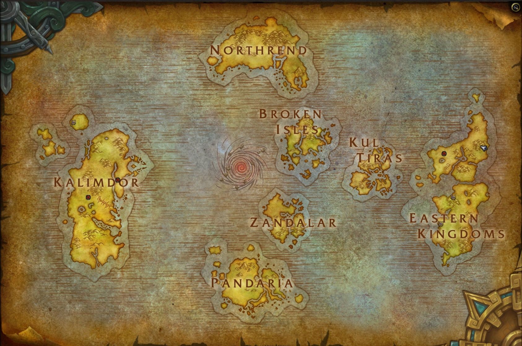 world of warcraft map Wallpapers