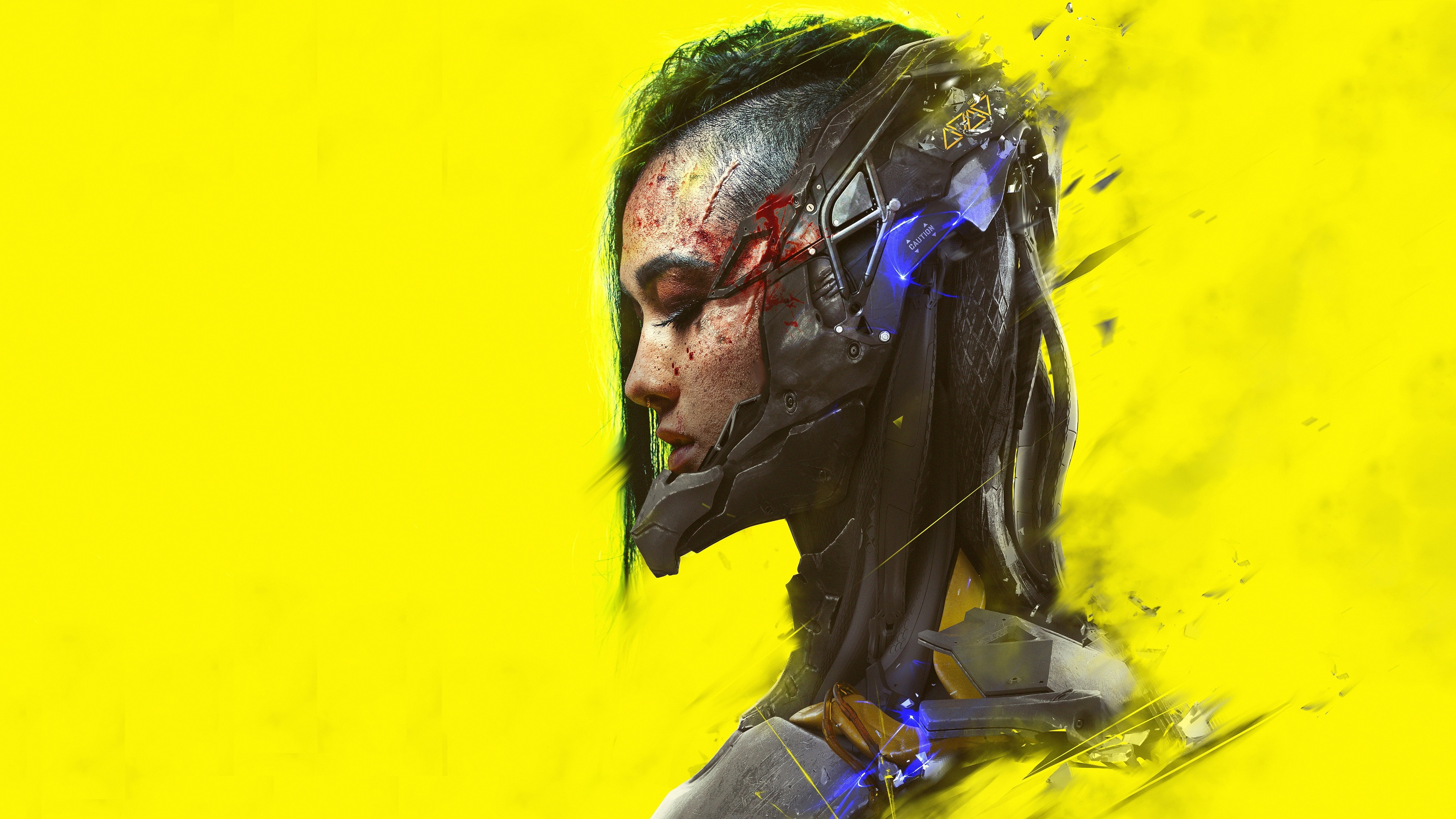 Yellow Background Cyberpunk 2077 Wallpapers