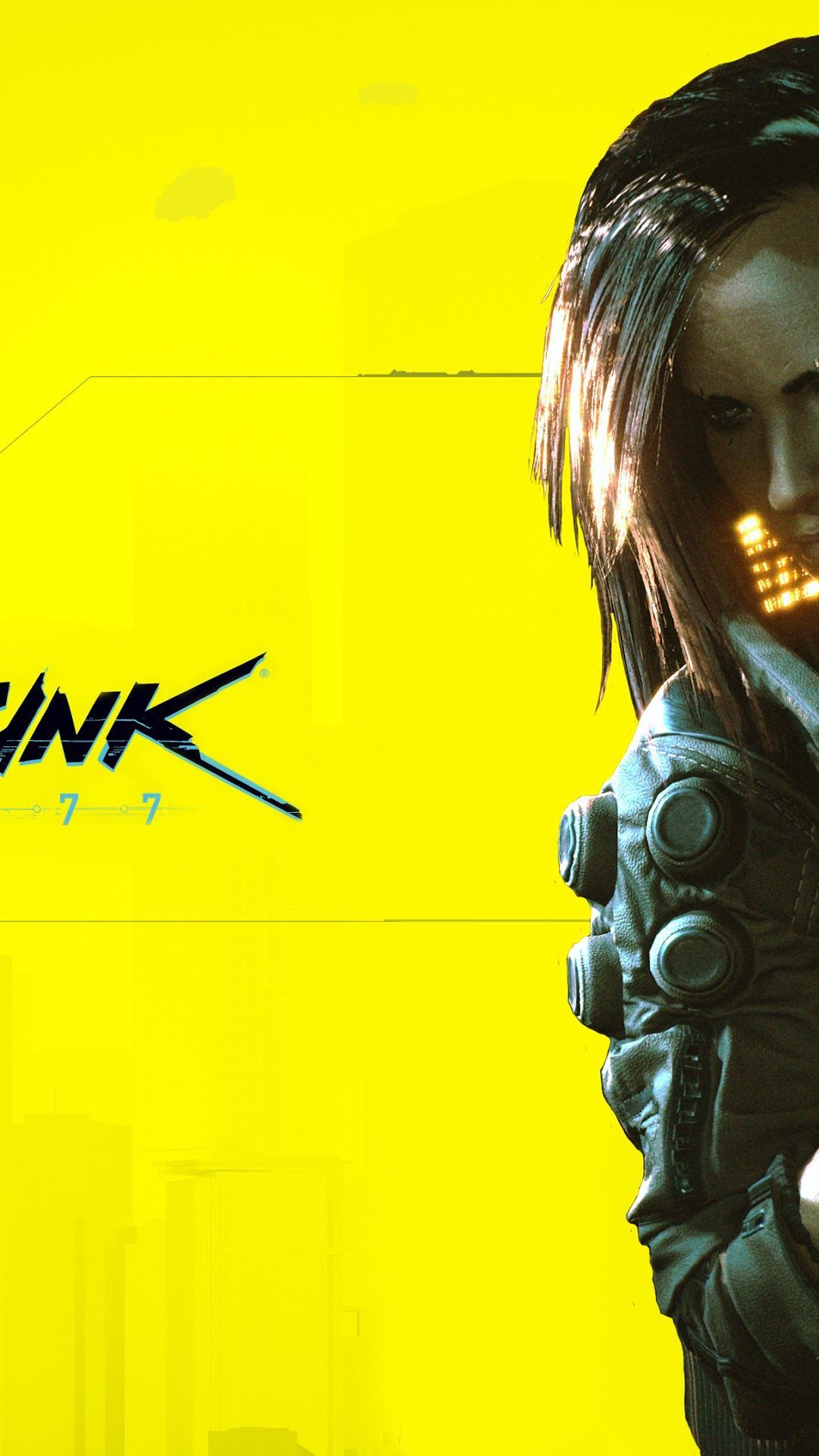 Yellow Background Cyberpunk 2077 Wallpapers