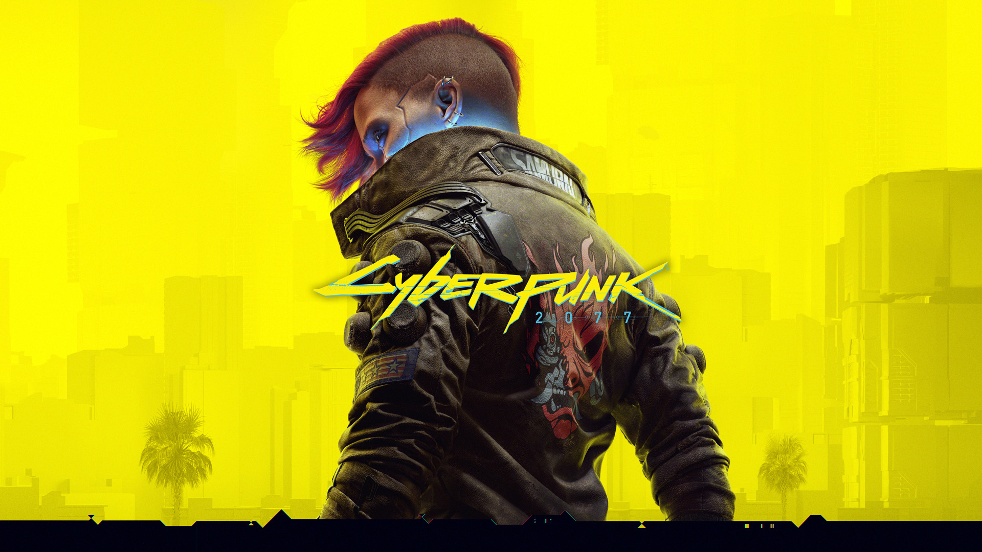 Yellow Background Cyberpunk 2077 Wallpapers