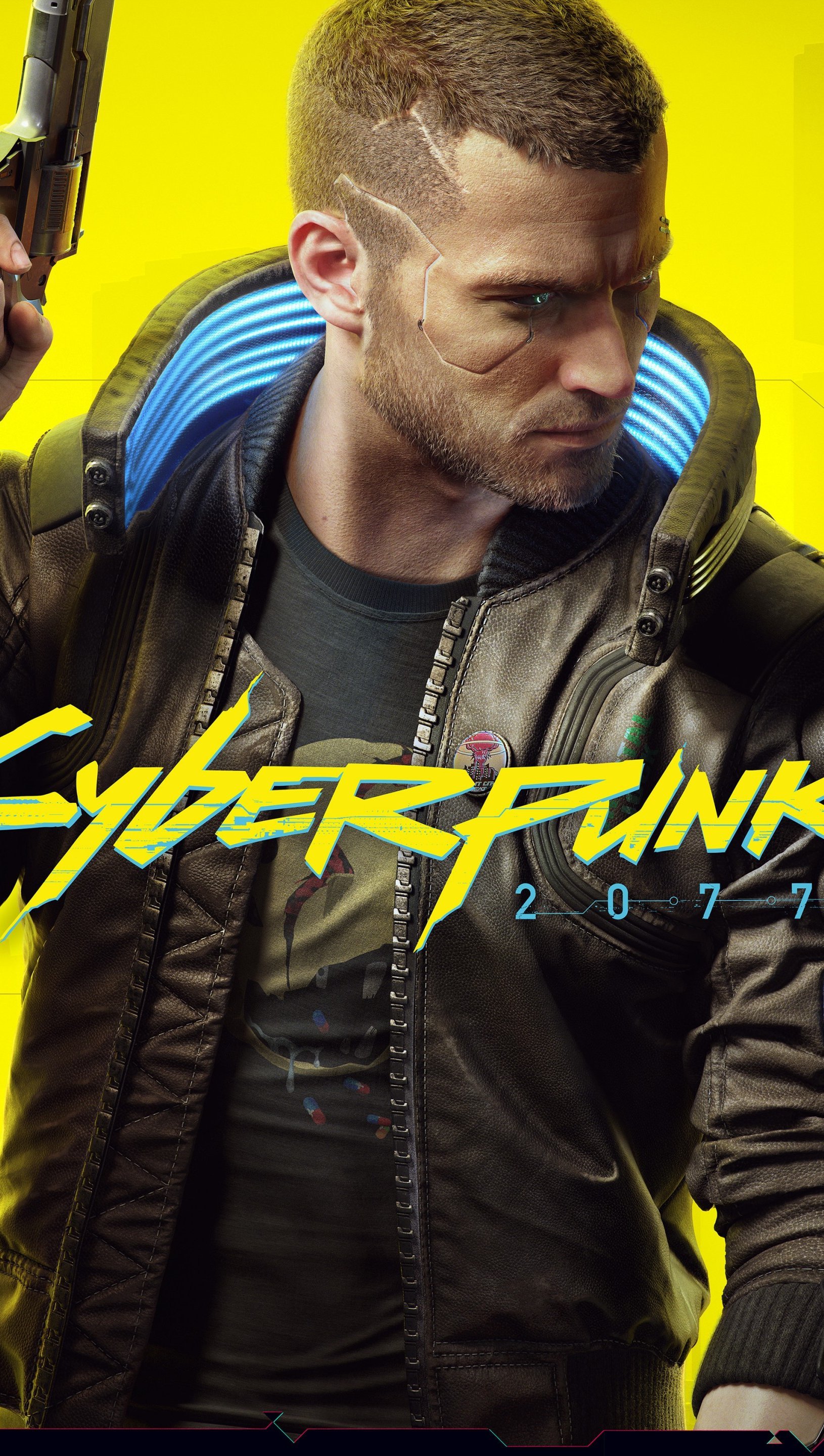 Yellow Background Cyberpunk 2077 Wallpapers