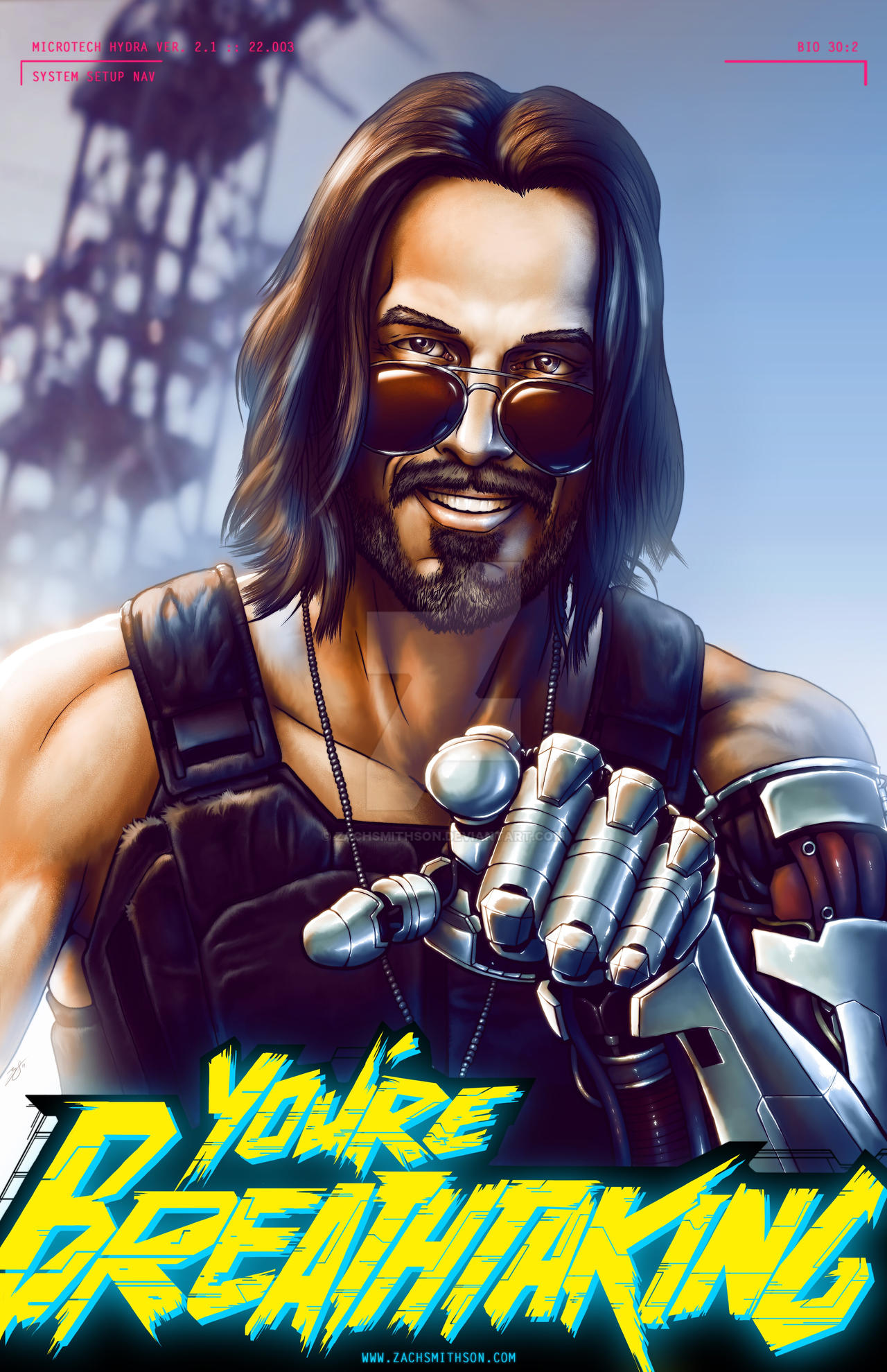 You're Breathtaking Keanu Reeves Cyberpunk 2077 Wallpapers