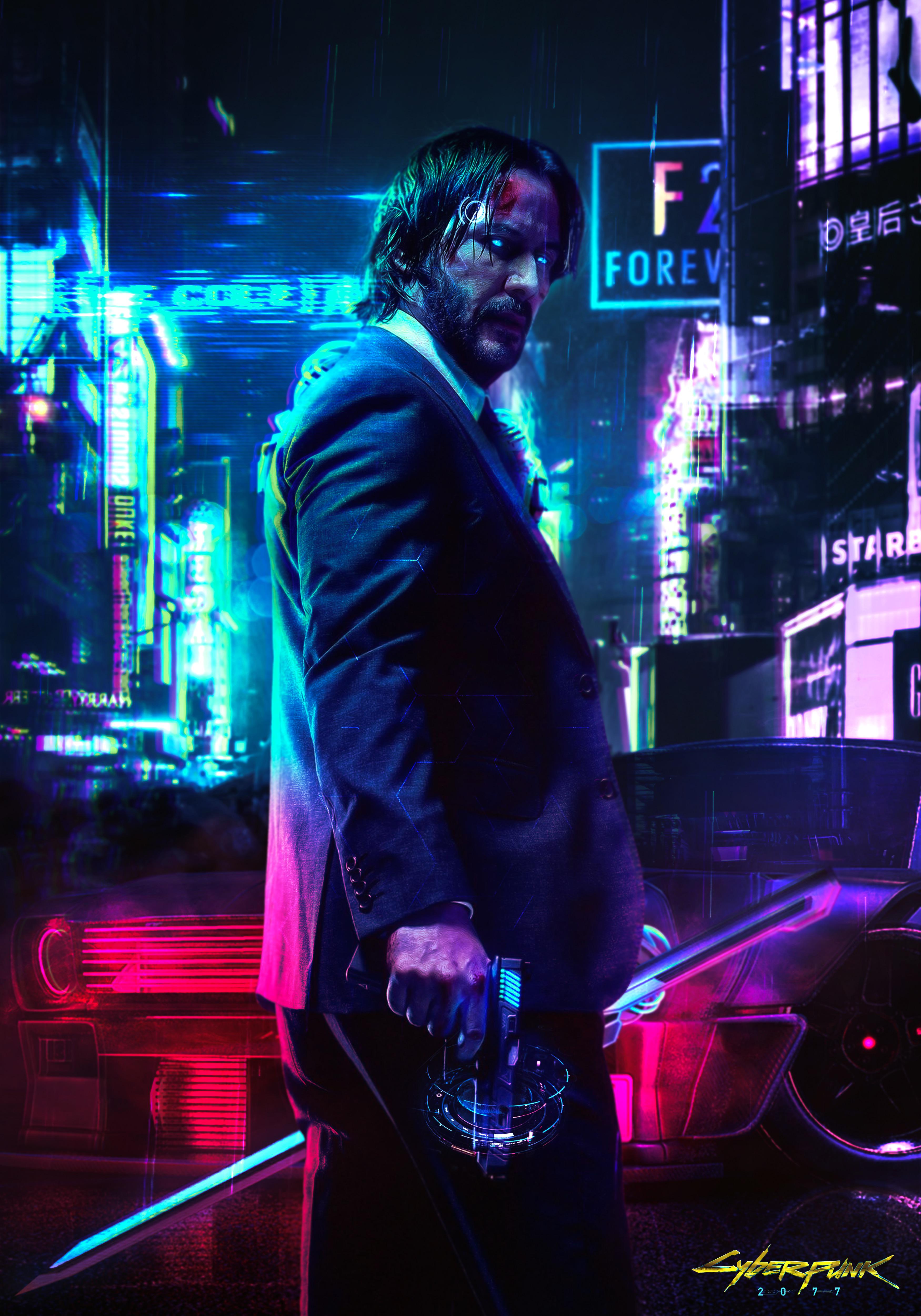 You're Breathtaking Keanu Reeves Cyberpunk 2077 Wallpapers