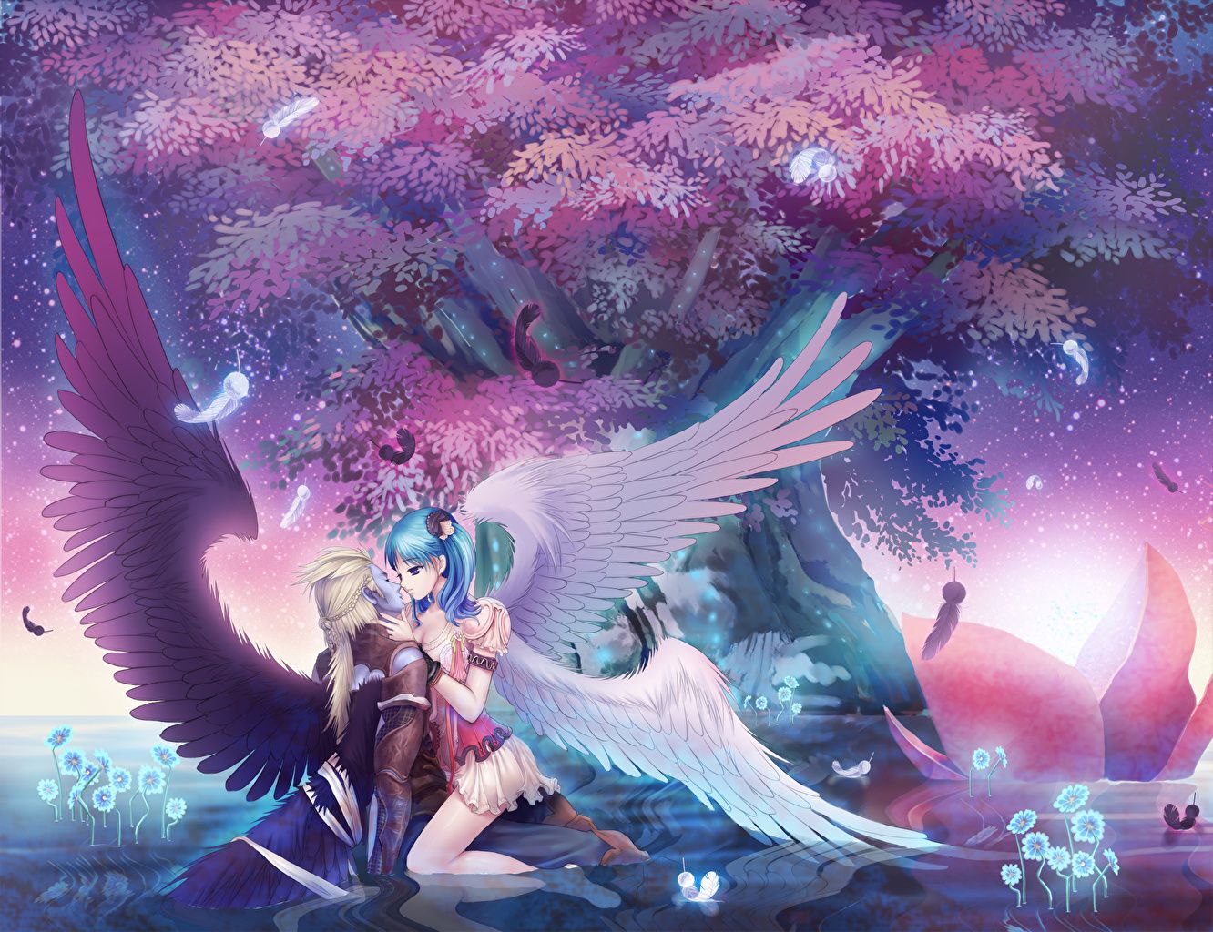 Anime Angel Girl
 Wallpapers