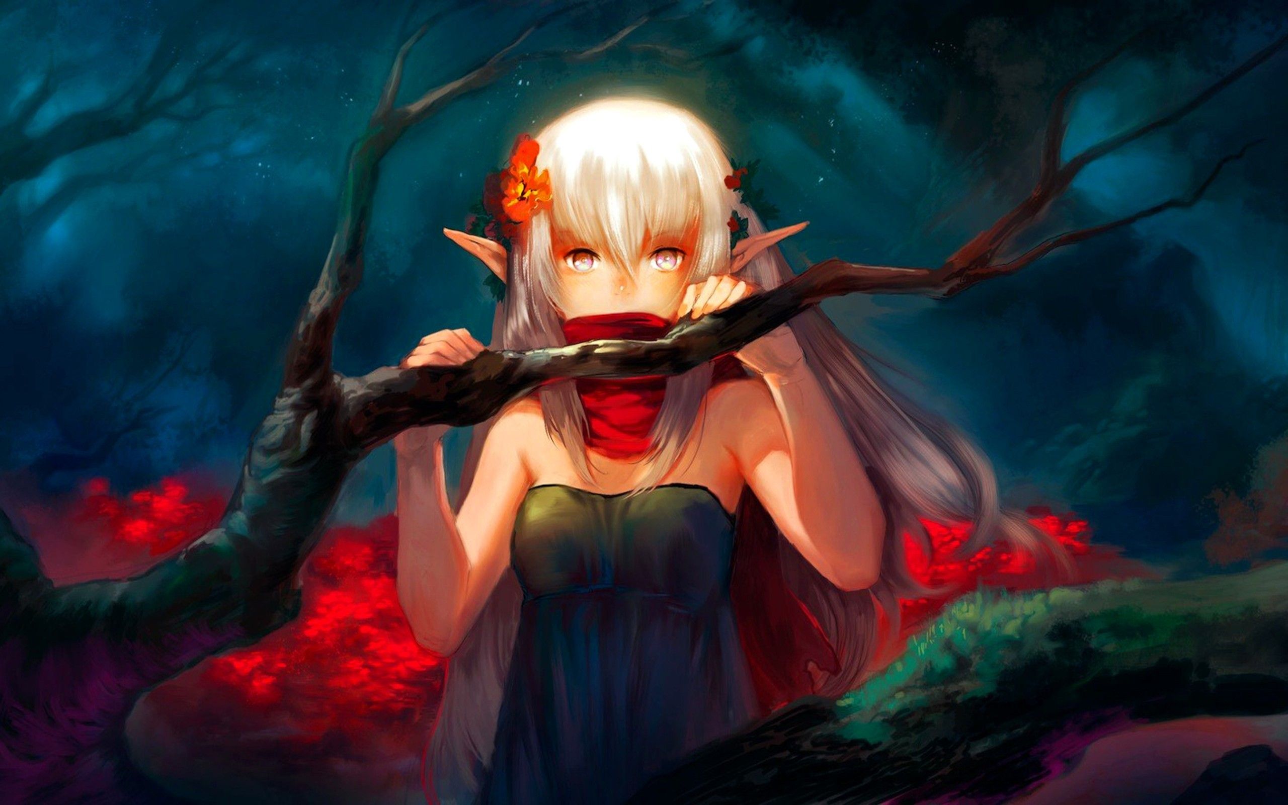 Anime Elf Fantasy Artwork
 Wallpapers