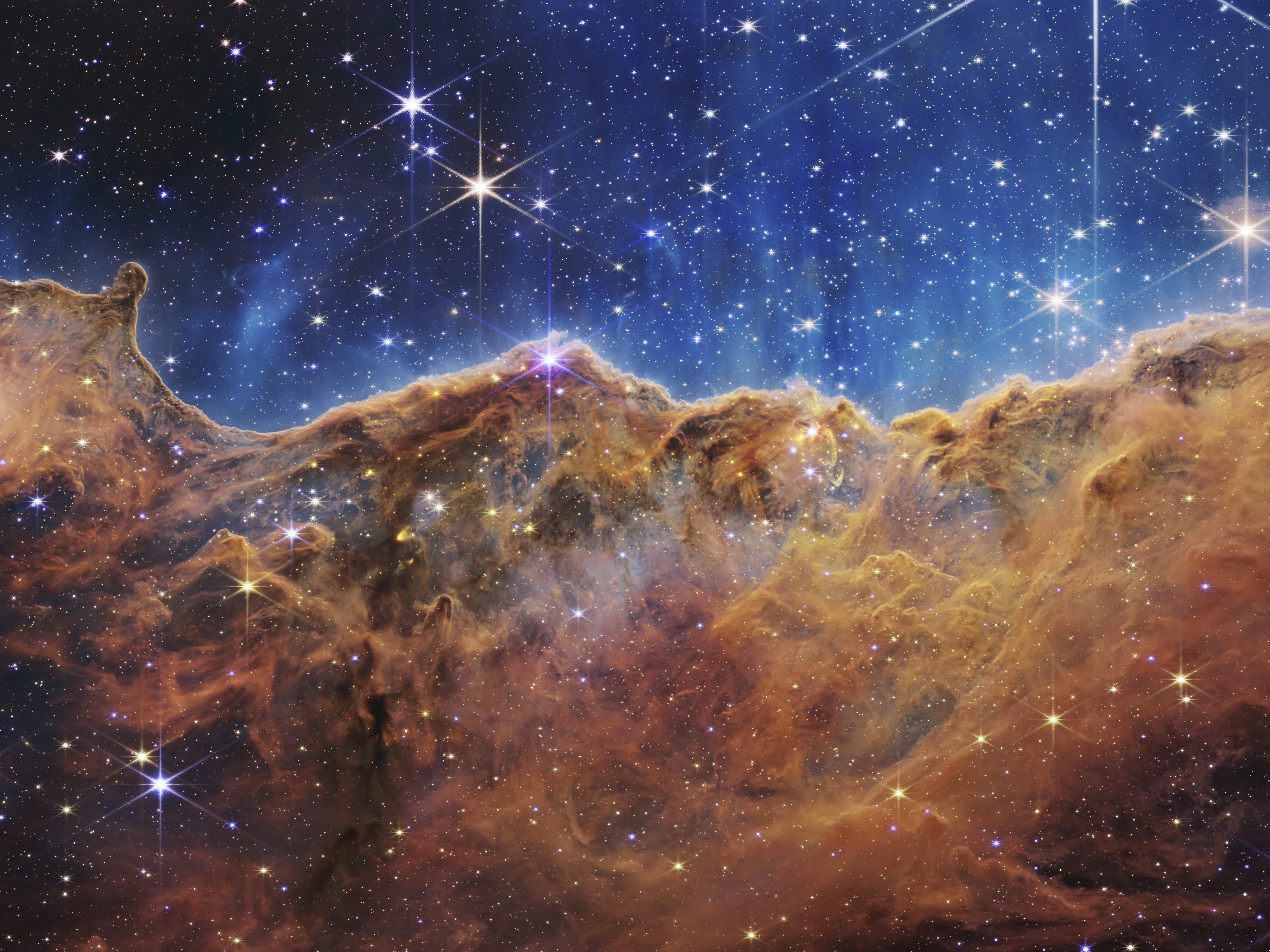 Colorful Lion Spirit In Space Nebula
 Wallpapers