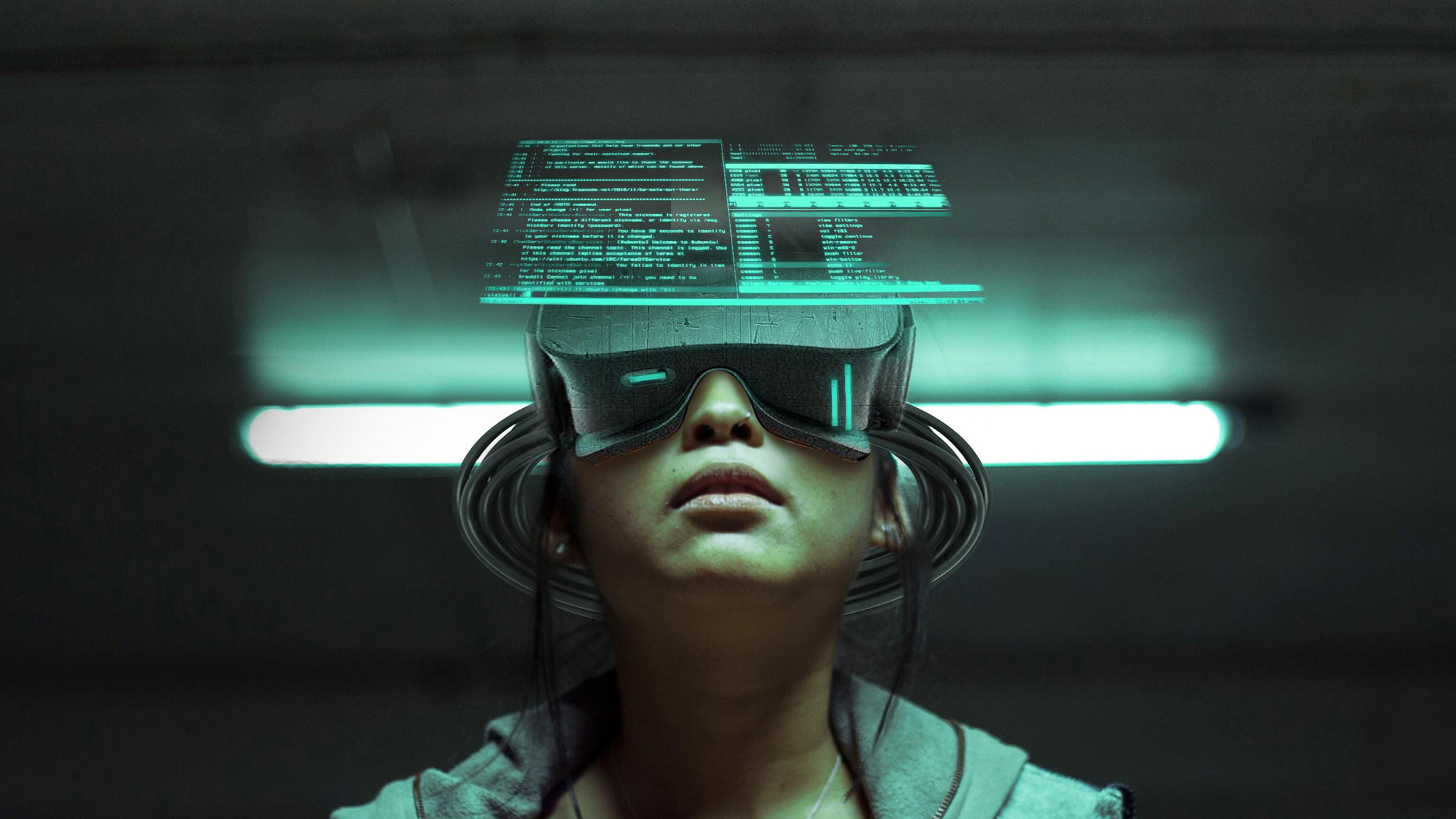 Cyberpunk Futuristic Vr Girl
 Wallpapers