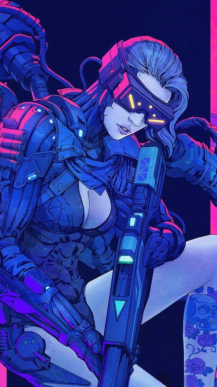 Cyberpunk Futuristic Vr Girl
 Wallpapers